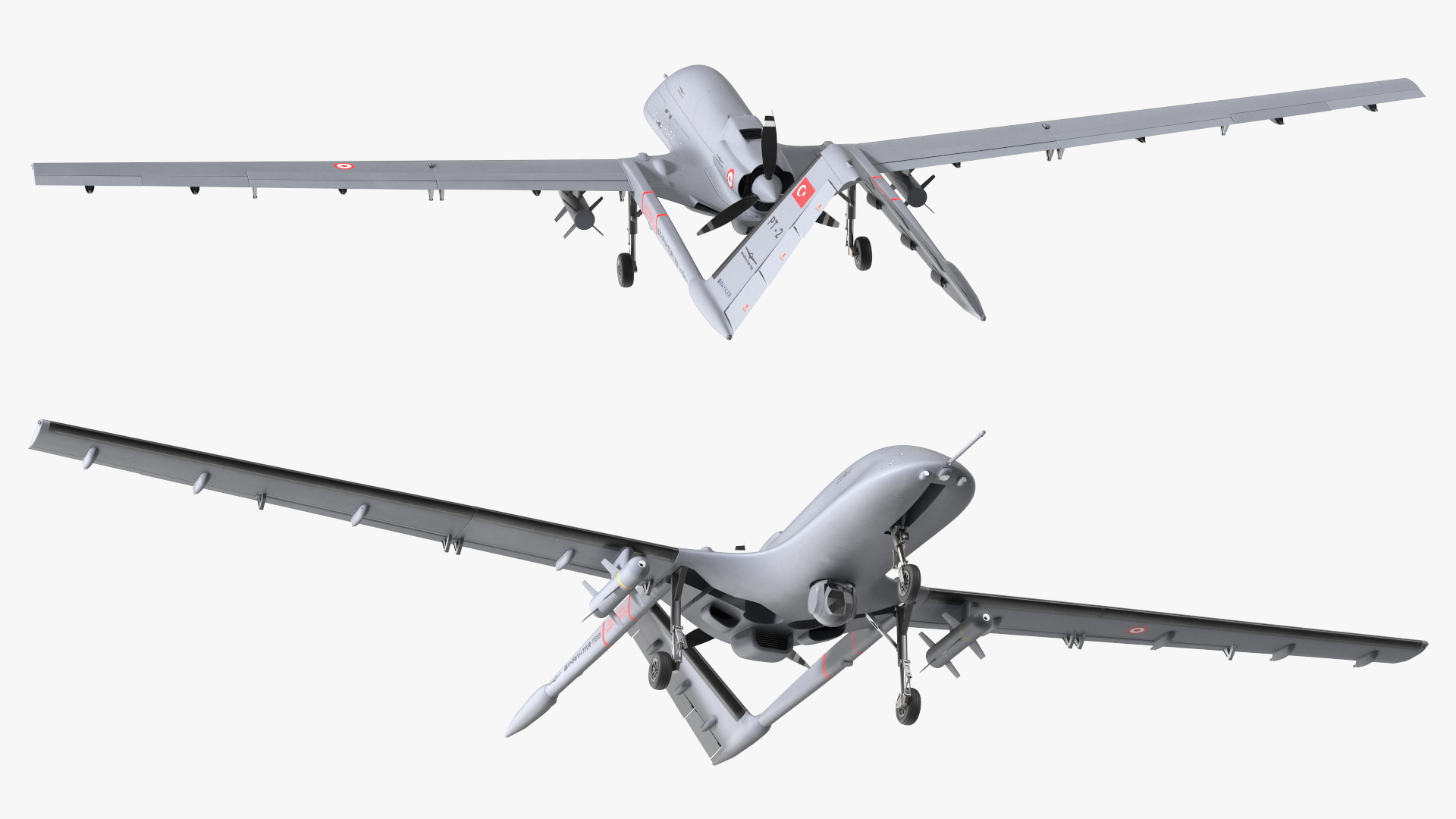 3D Bayraktar TB3 UCAV model