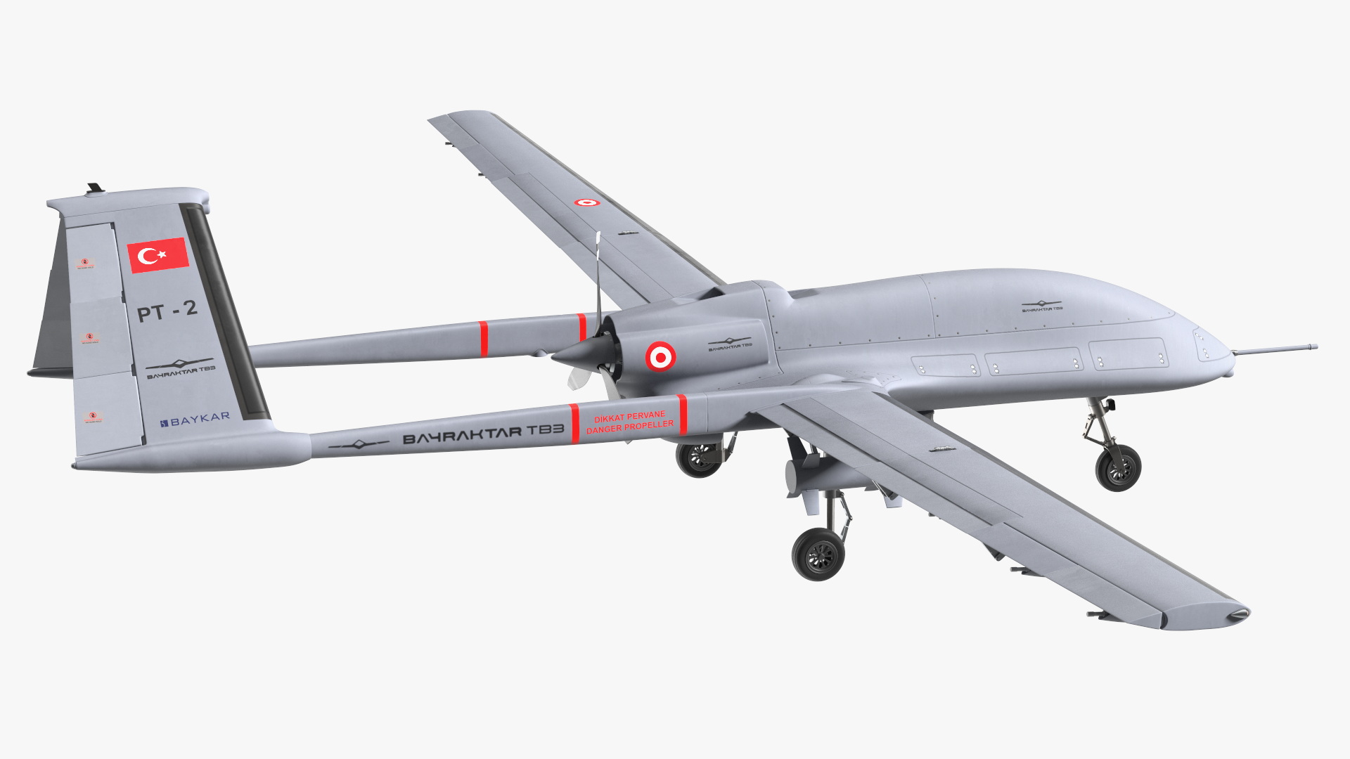 3D Bayraktar TB3 UCAV model