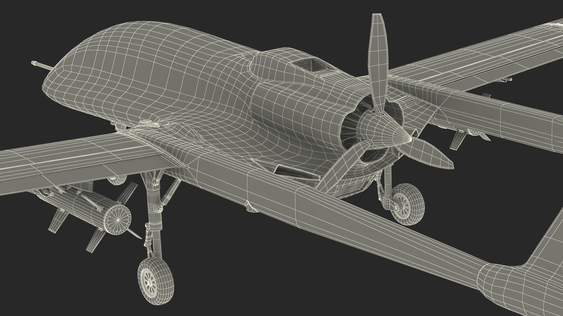 3D Bayraktar TB3 UCAV model