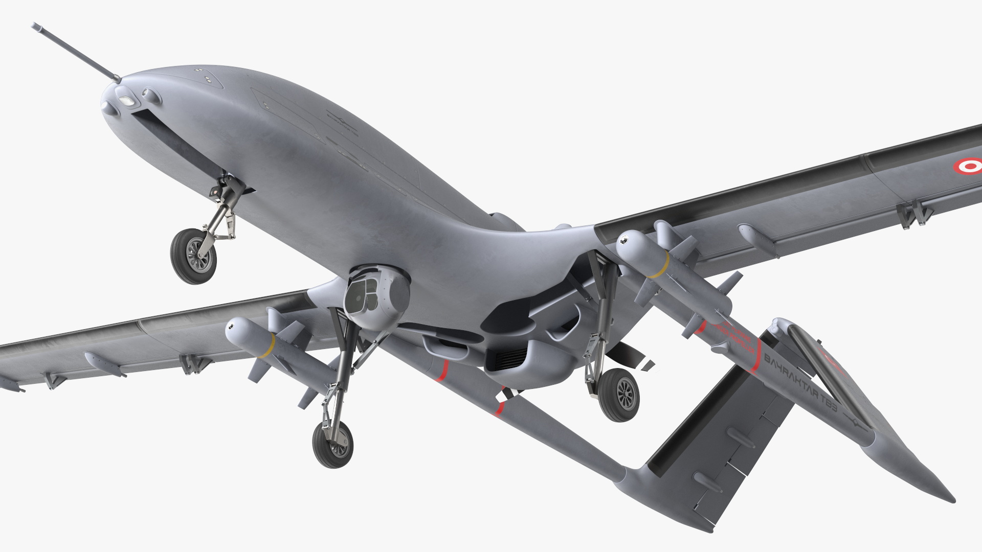 3D Bayraktar TB3 UCAV model