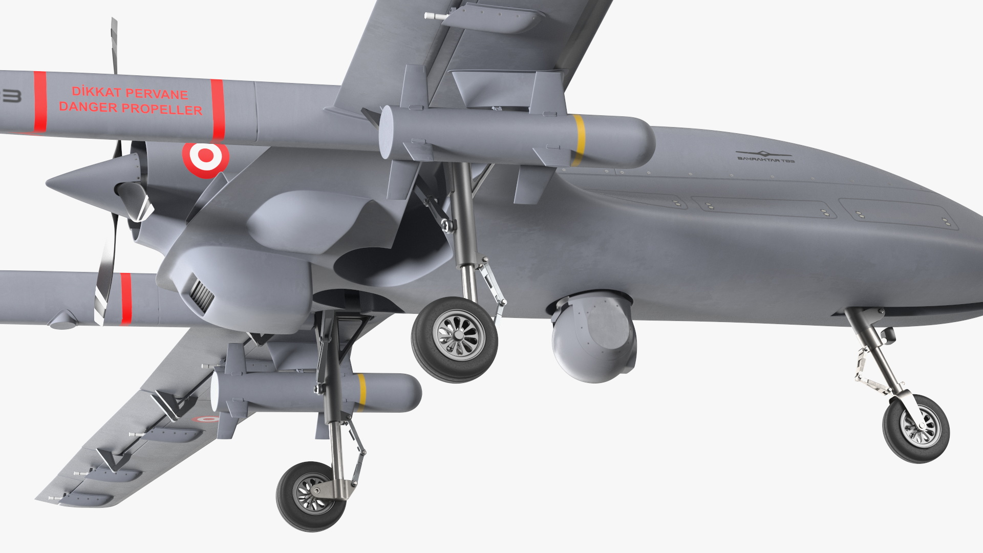 3D Bayraktar TB3 UCAV model
