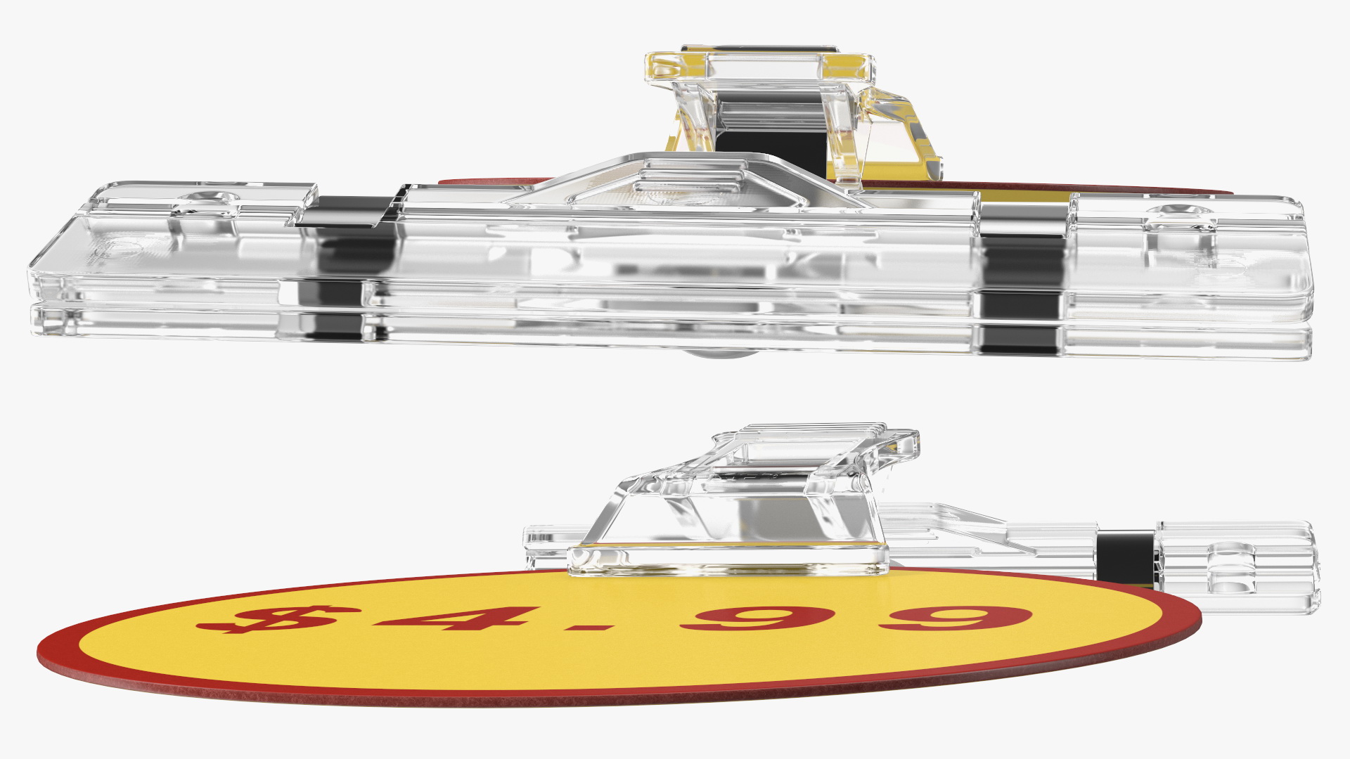 3D Plastic Price Tag Holder with Pin model