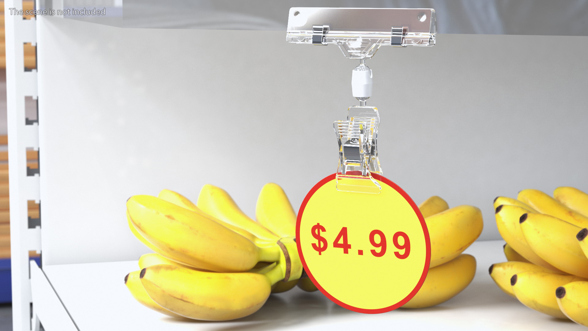 3D Plastic Price Tag Holder with Pin model