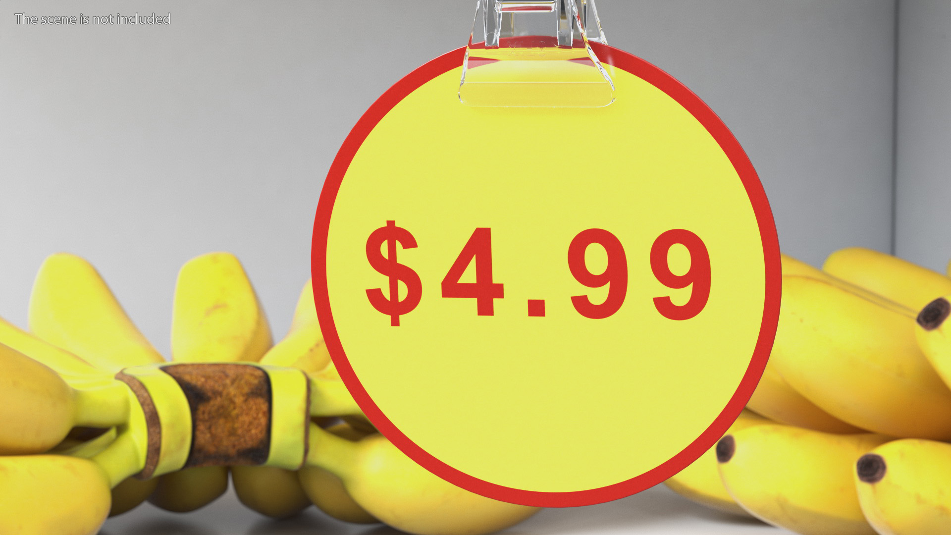 3D Plastic Price Tag Holder with Pin model