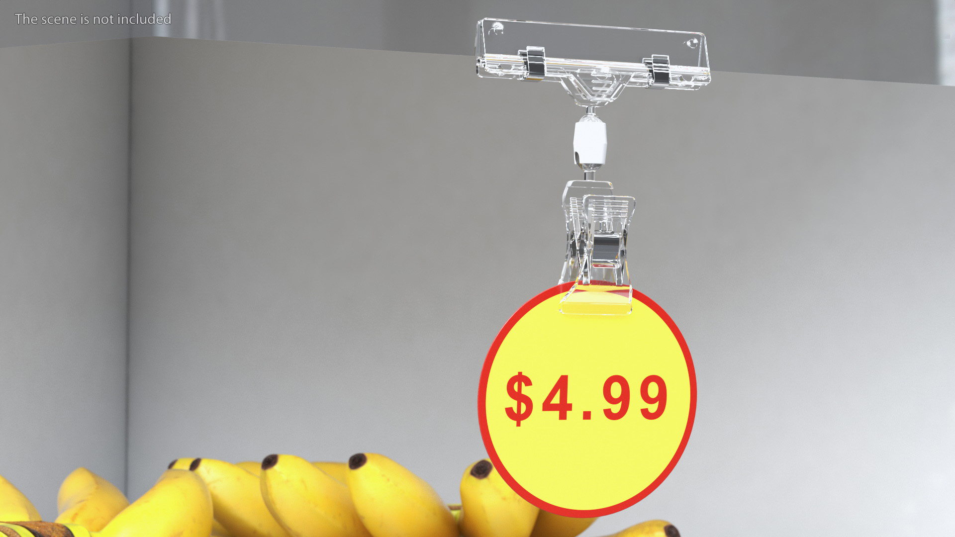 3D Plastic Price Tag Holder with Pin model