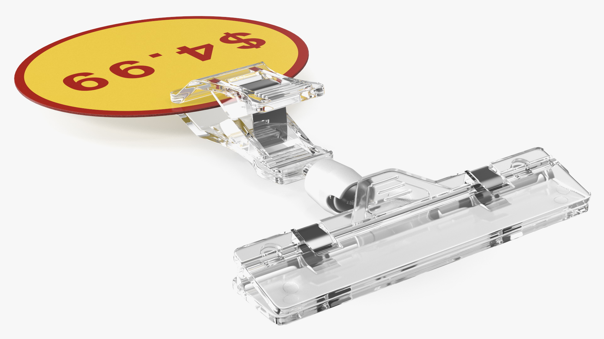 3D Plastic Price Tag Holder with Pin model