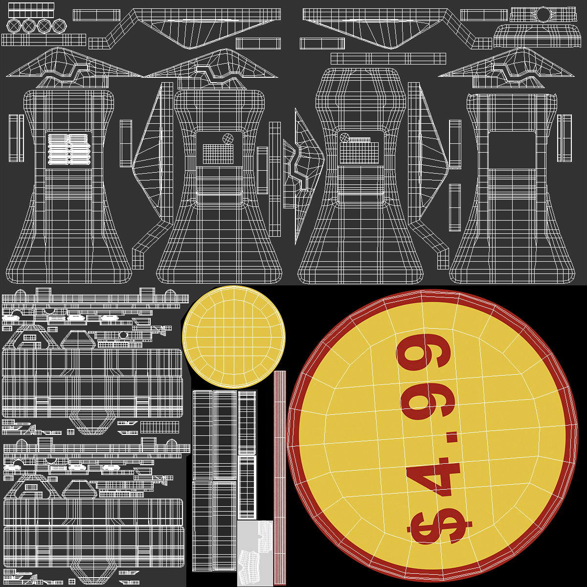 3D Plastic Price Tag Holder with Pin model