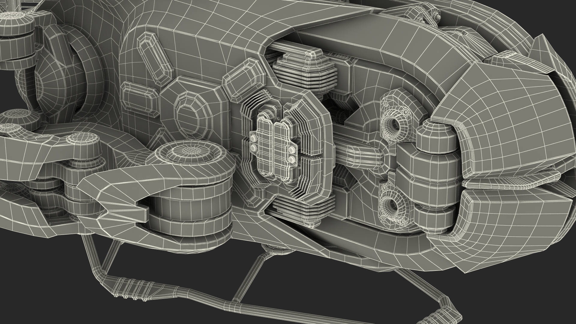 Sci Fi Space Loader with Space Module 3D
