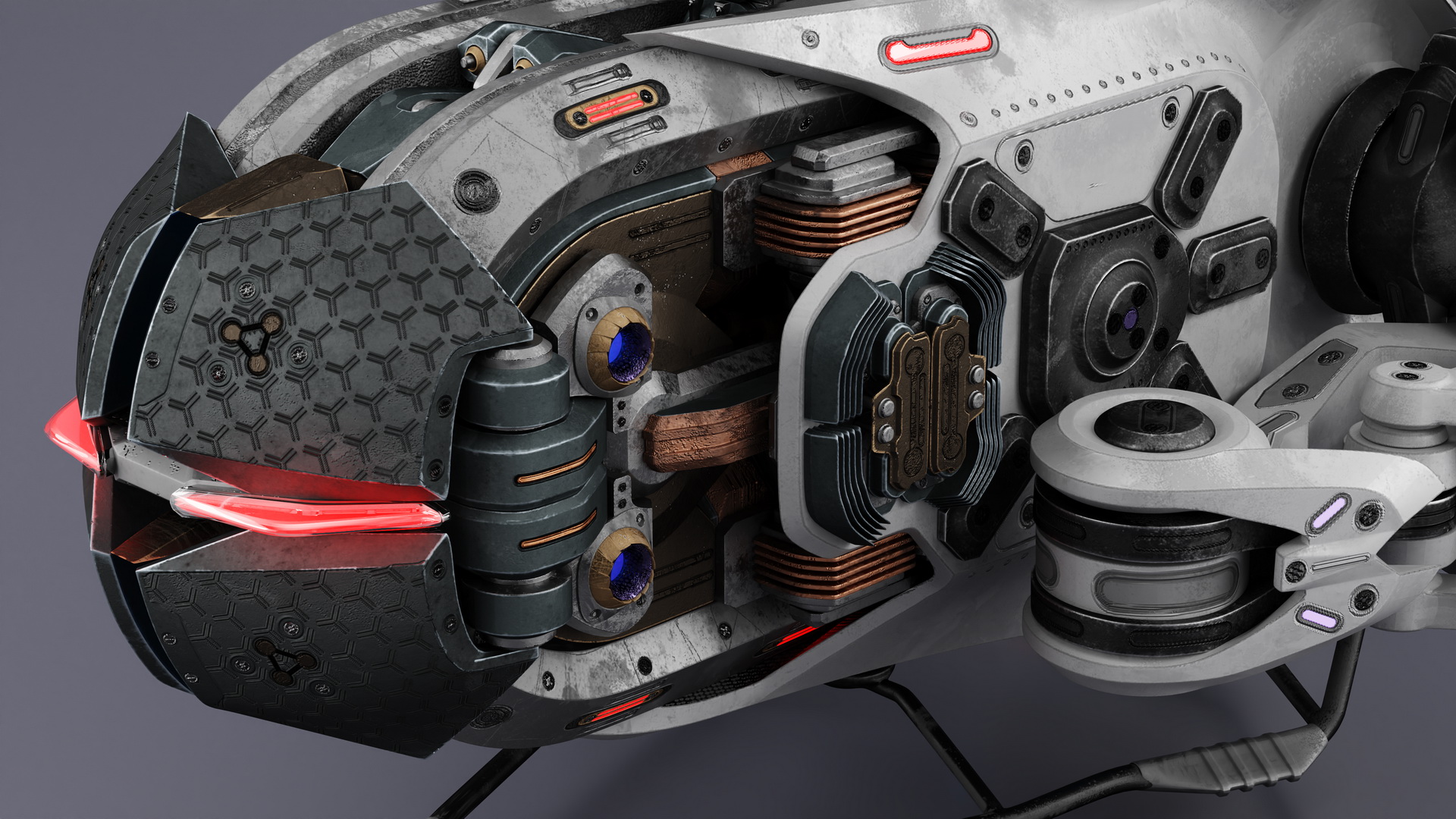 Sci Fi Space Loader with Space Module 3D