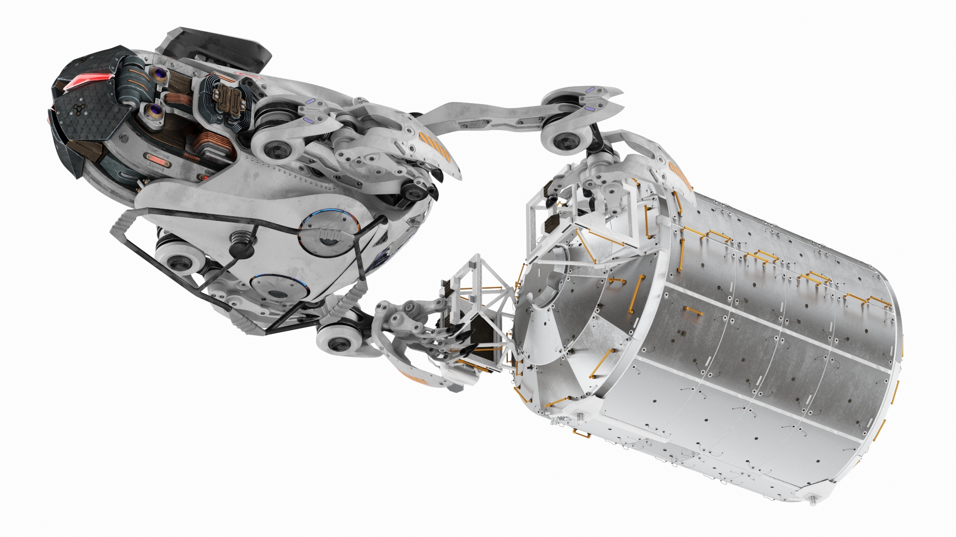 Sci Fi Space Loader with Space Module 3D