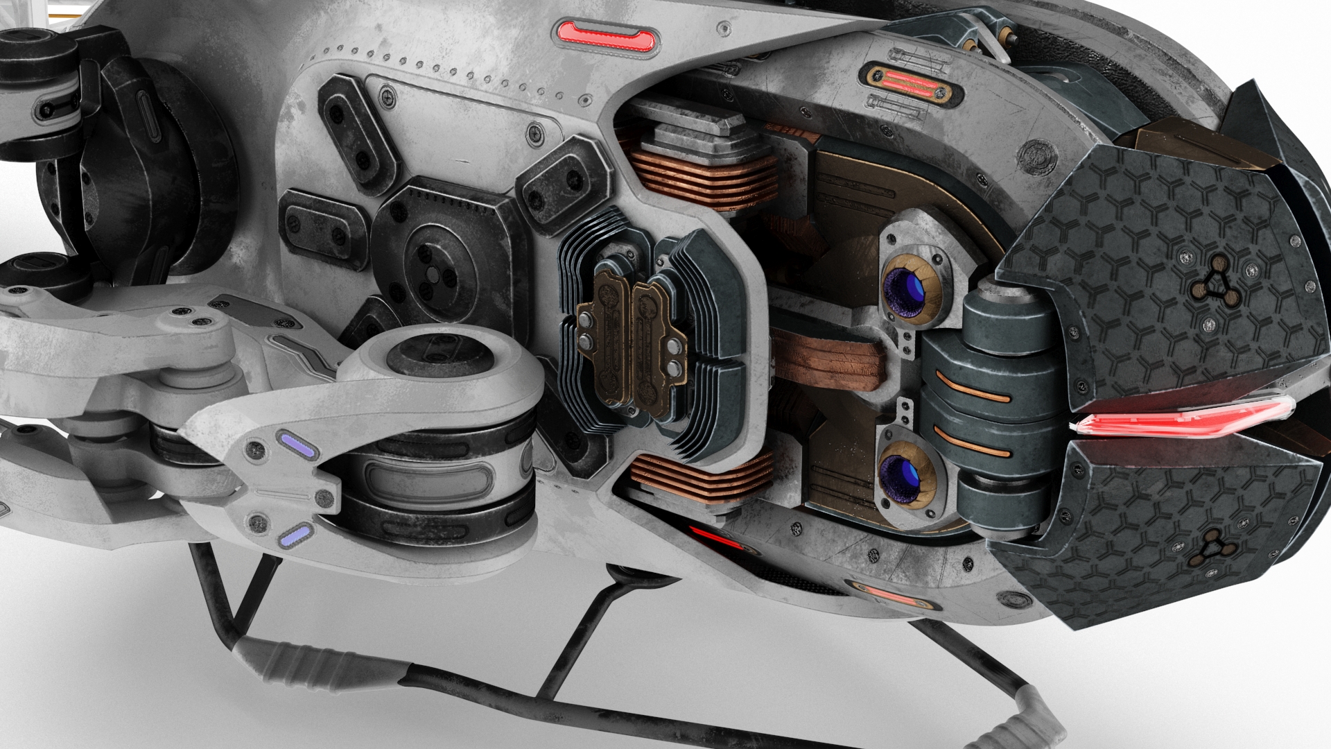 Sci Fi Space Loader with Space Module 3D