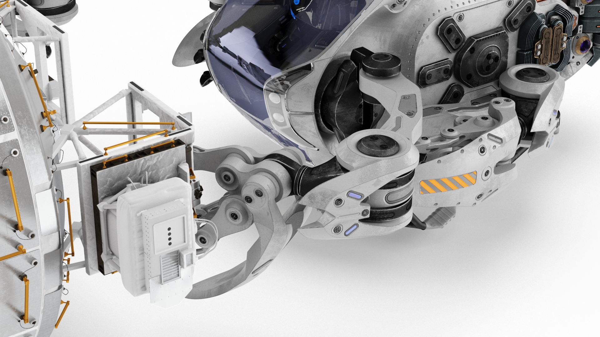 Sci Fi Space Loader with Space Module 3D