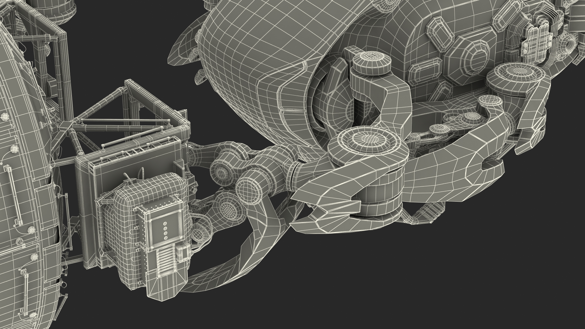 Sci Fi Space Loader with Space Module 3D