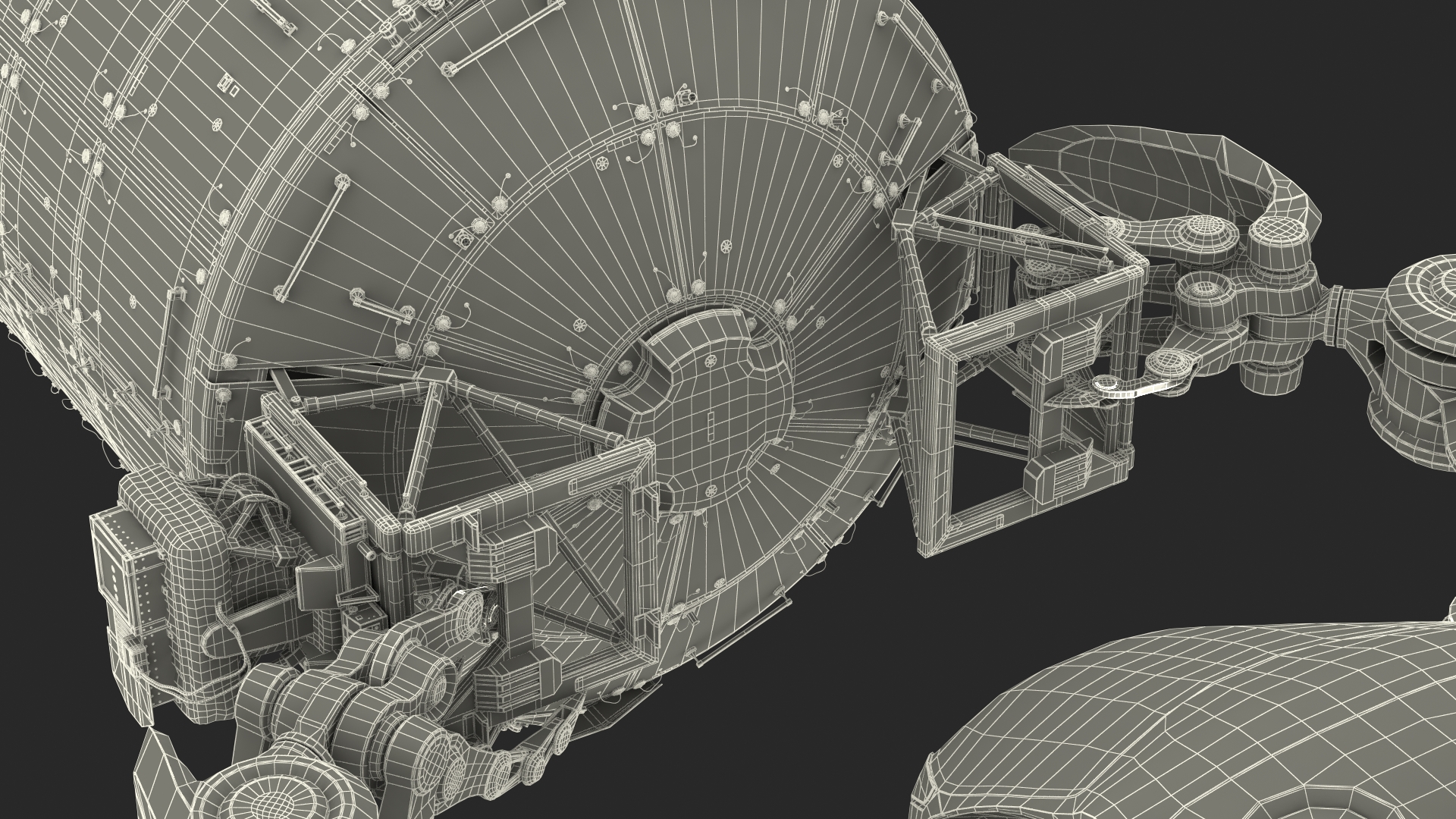 Sci Fi Space Loader with Space Module 3D