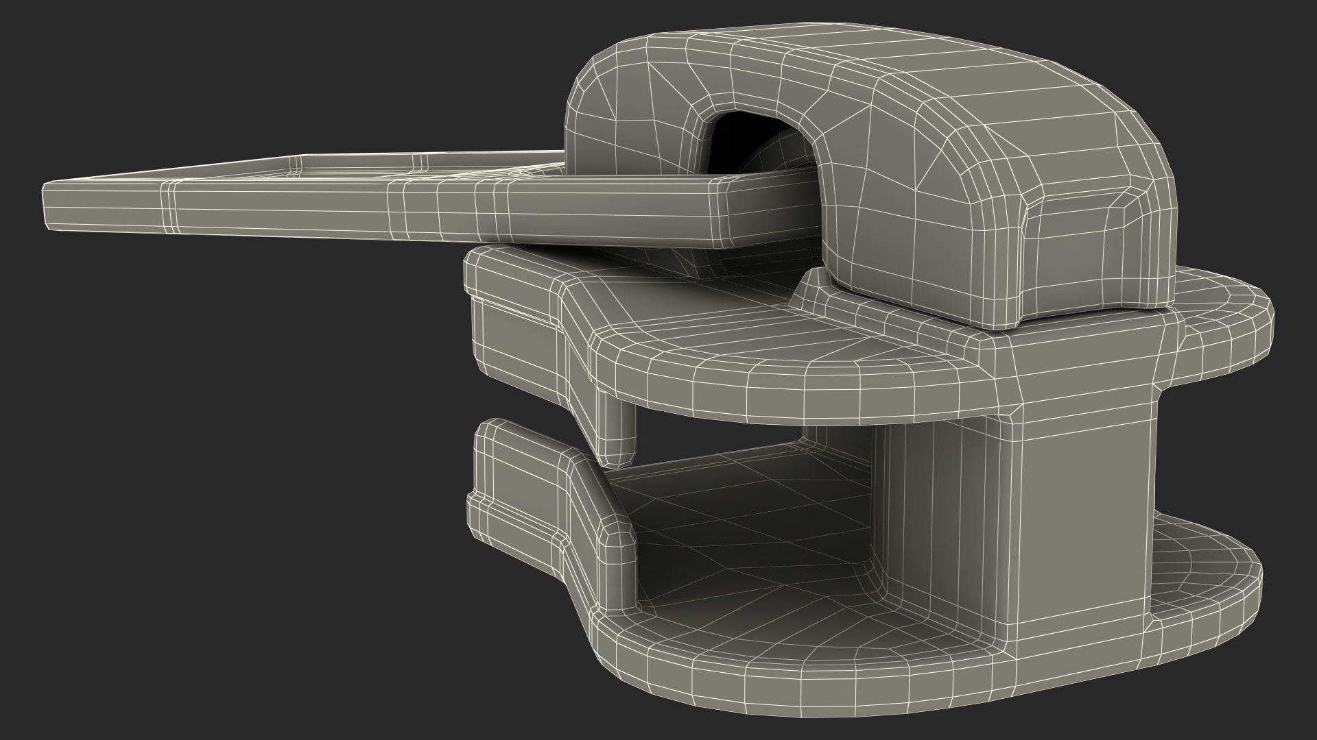 Zipper Slider Black 3D model