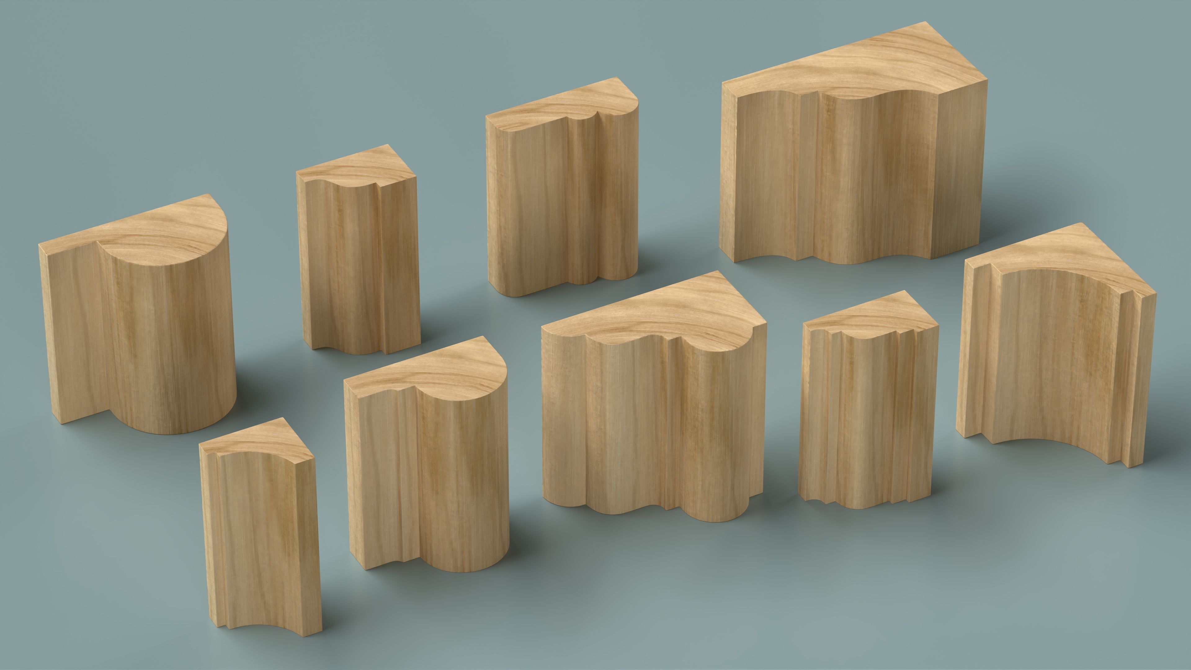 Set Molding Maple Part 1 3D model
