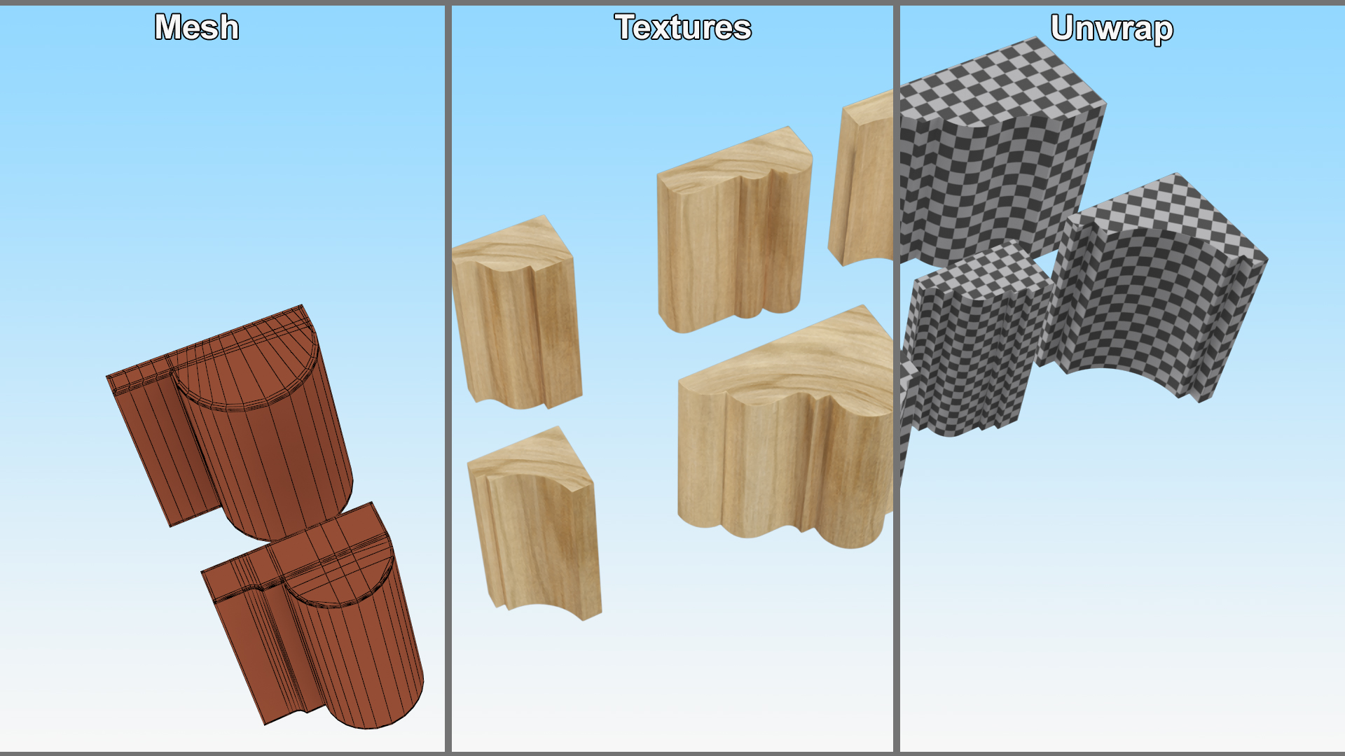Set Molding Maple Part 1 3D model