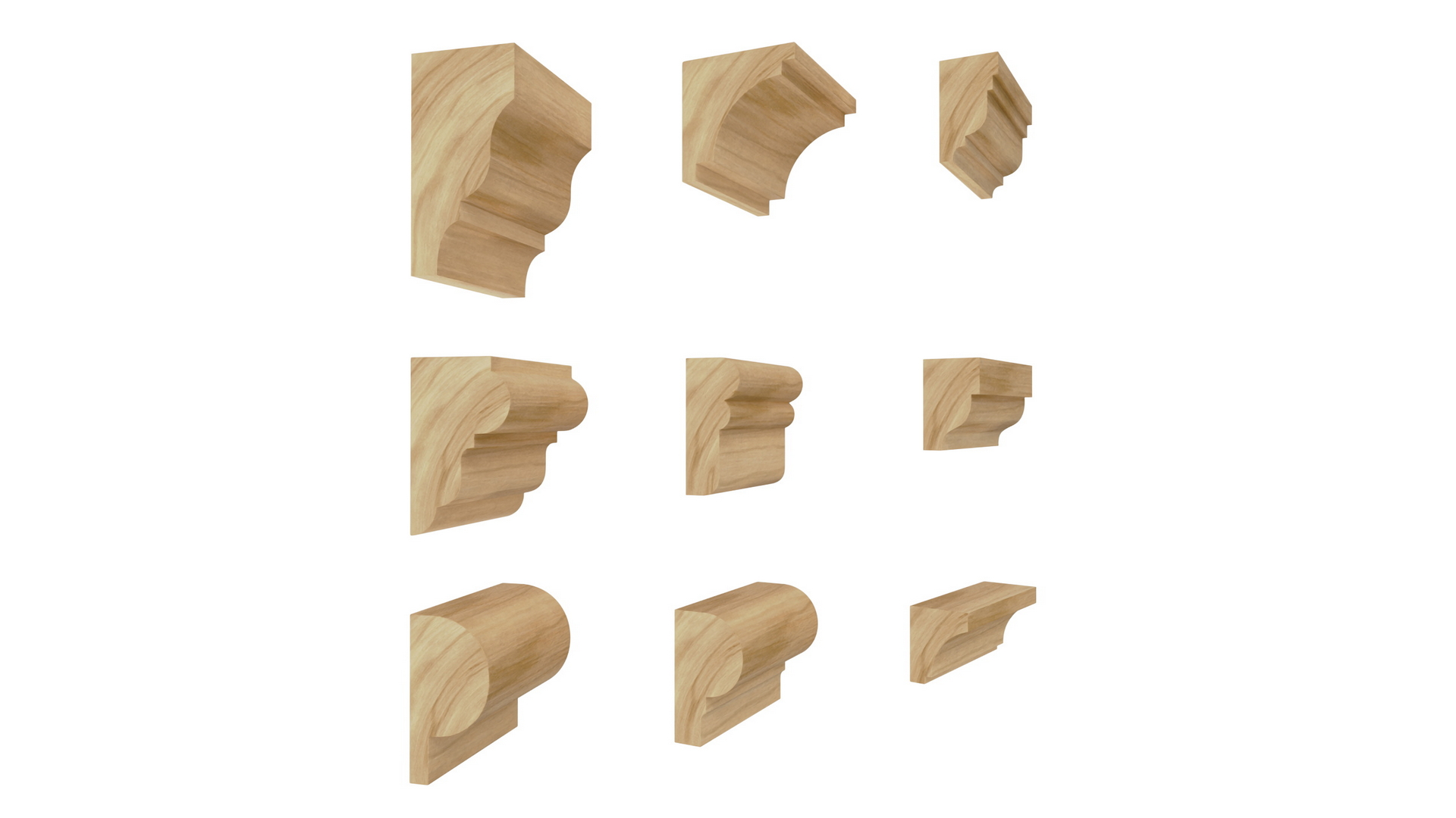 Set Molding Maple Part 1 3D model