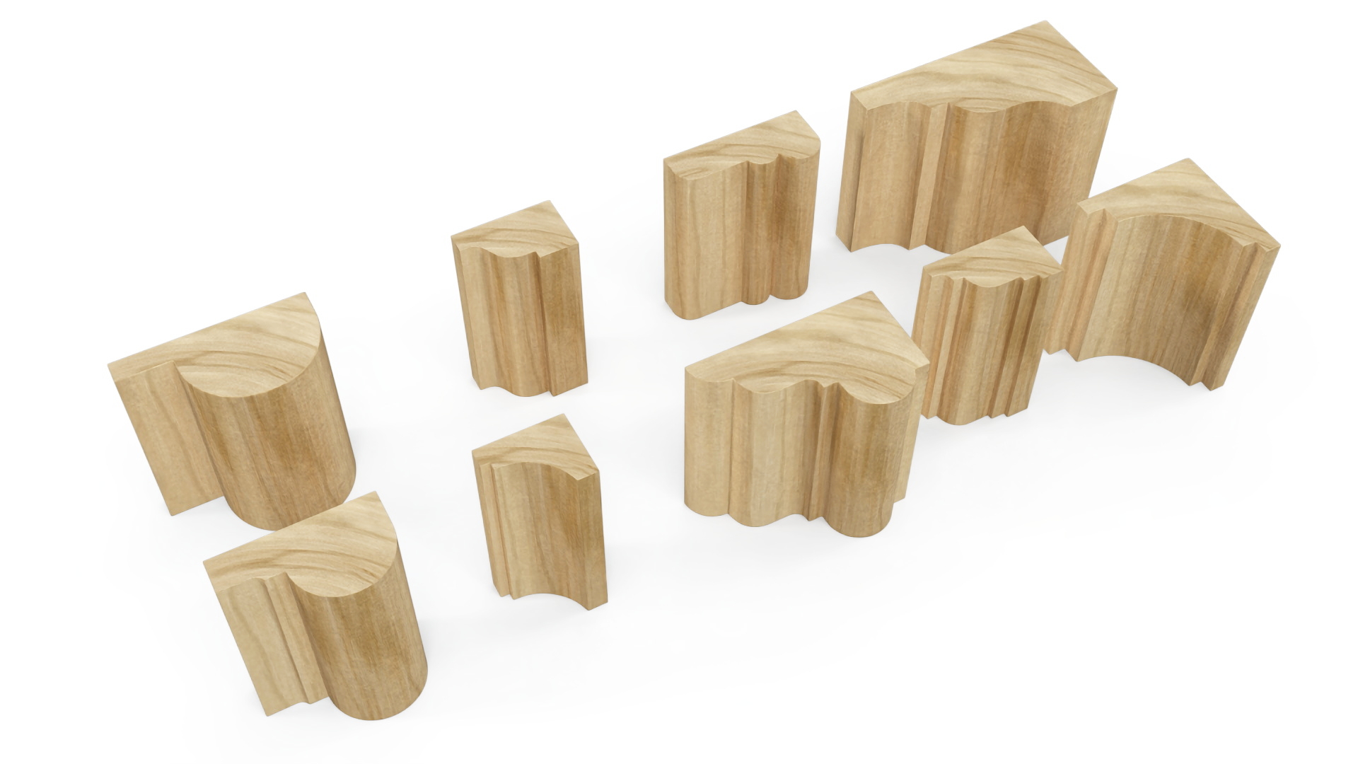 Set Molding Maple Part 1 3D model
