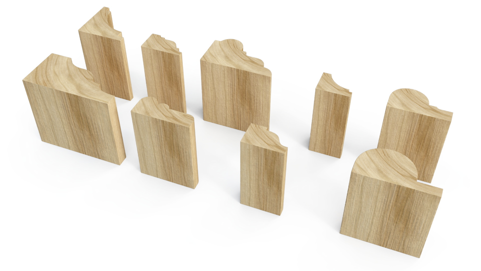 Set Molding Maple Part 1 3D model