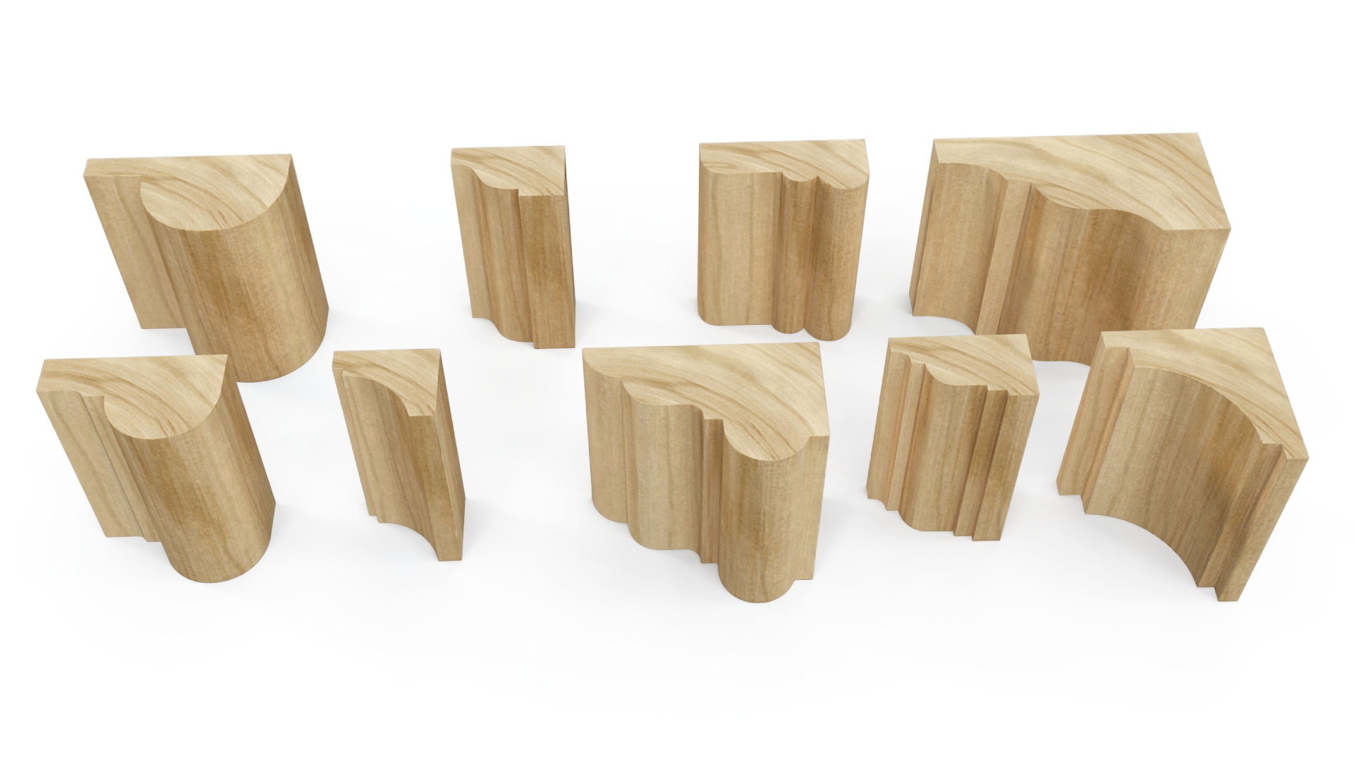 Set Molding Maple Part 1 3D model