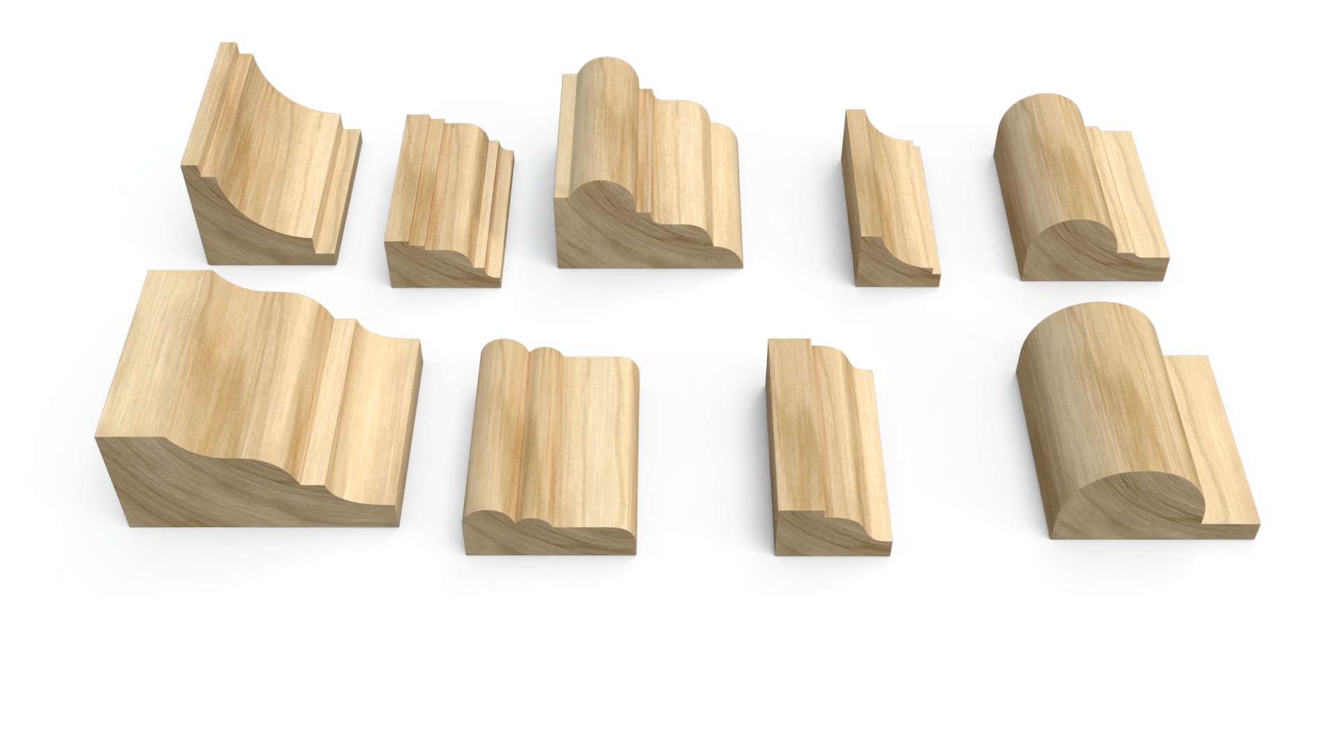 Set Molding Maple Part 1 3D model