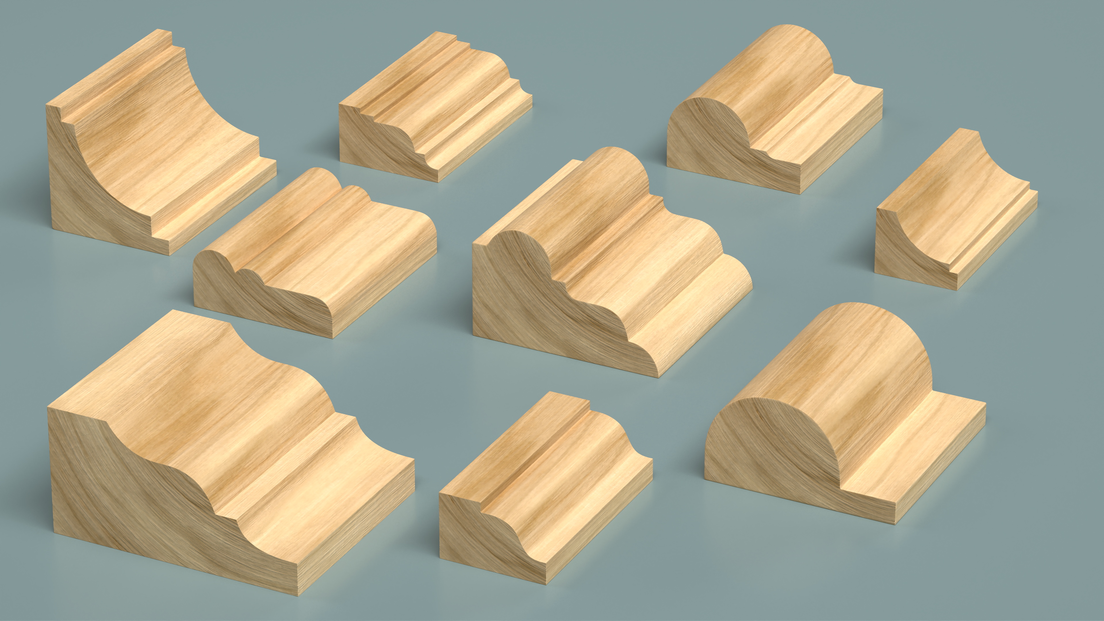 Set Molding Maple Part 1 3D model