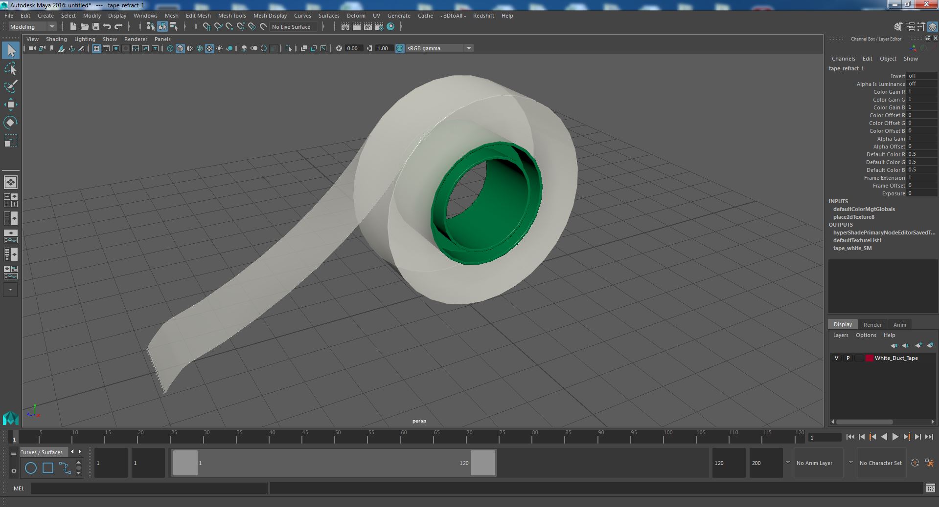 3D model White Duct Tape