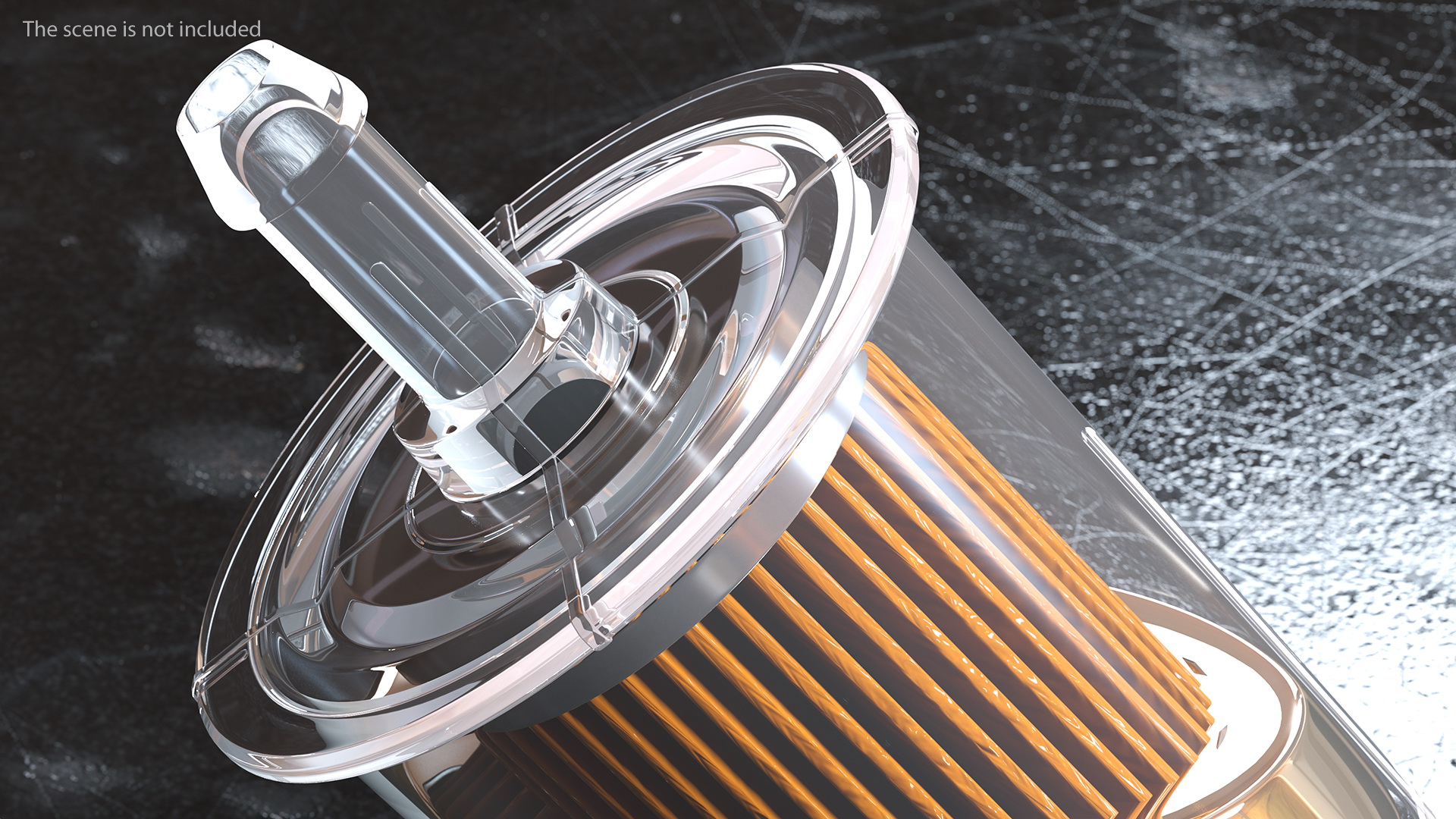 3D model Universal Inline Fuel Filter with Petrol