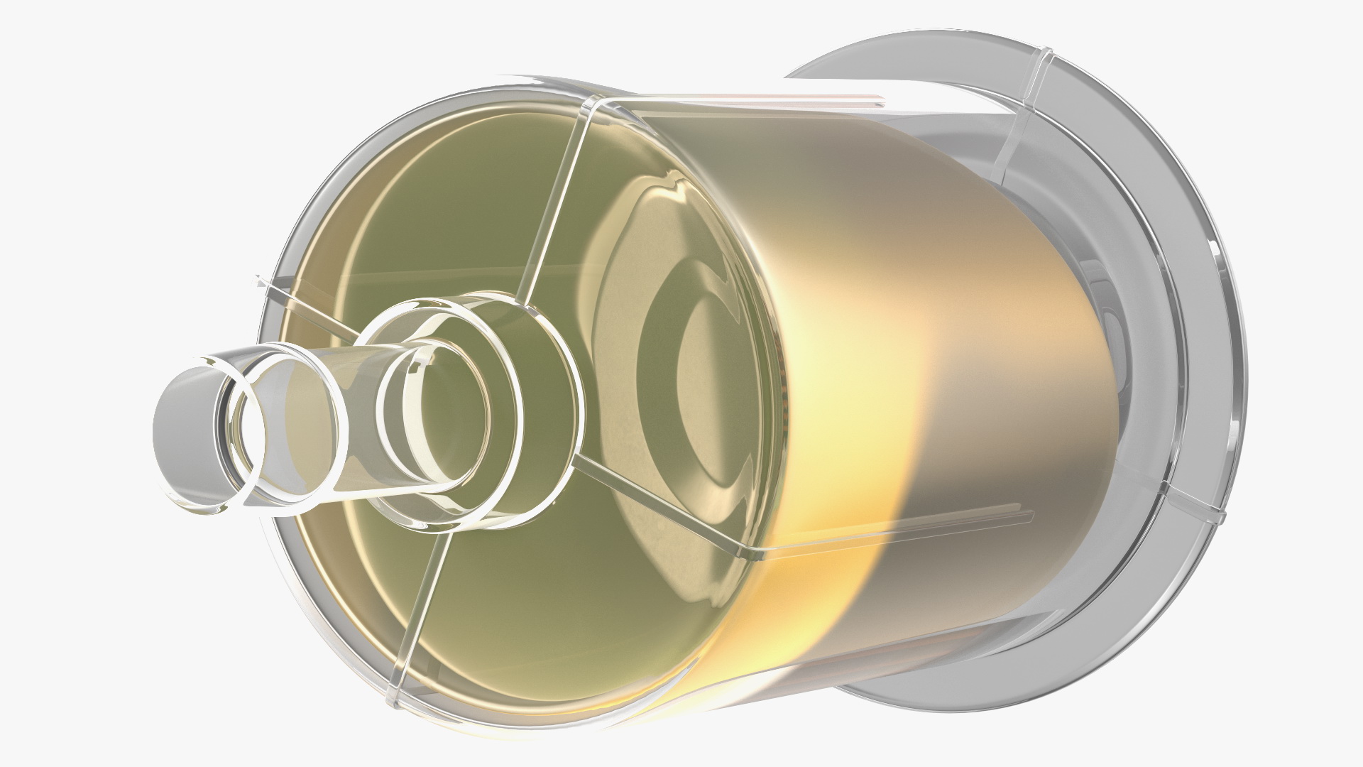 3D model Universal Inline Fuel Filter with Petrol