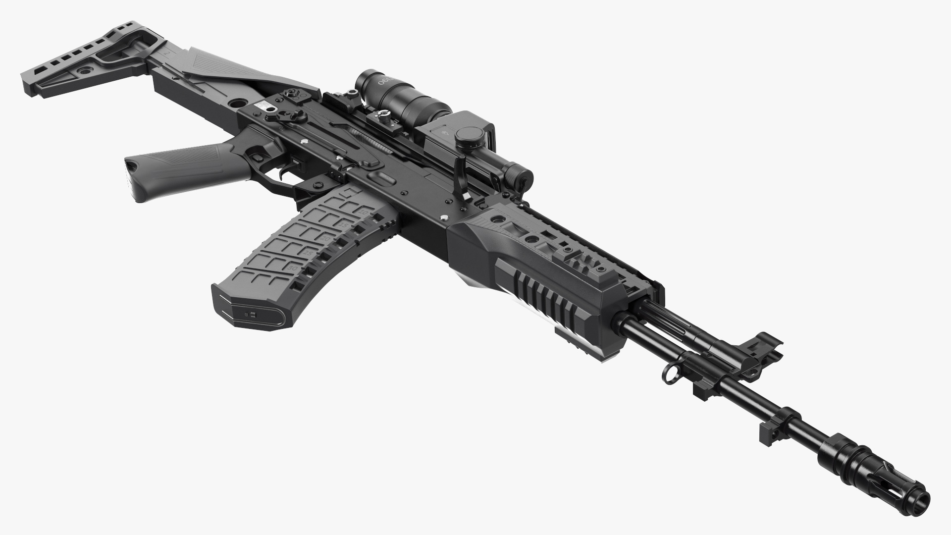 Kalashnikov Firearm AK-12 2023 with Optics 3D