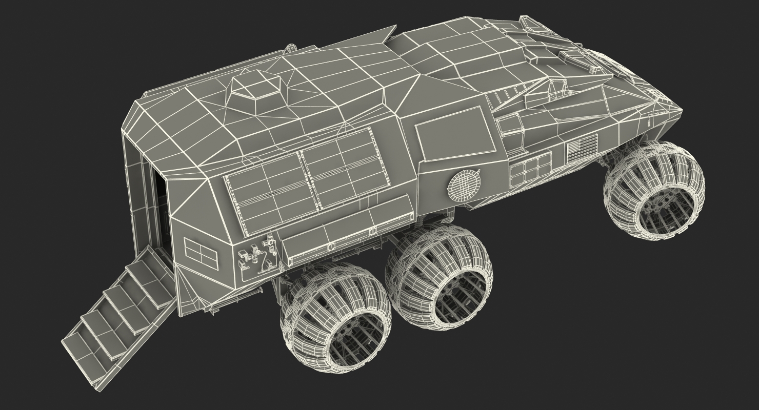 NASA Futuristic Mars Rover Concept 3D model