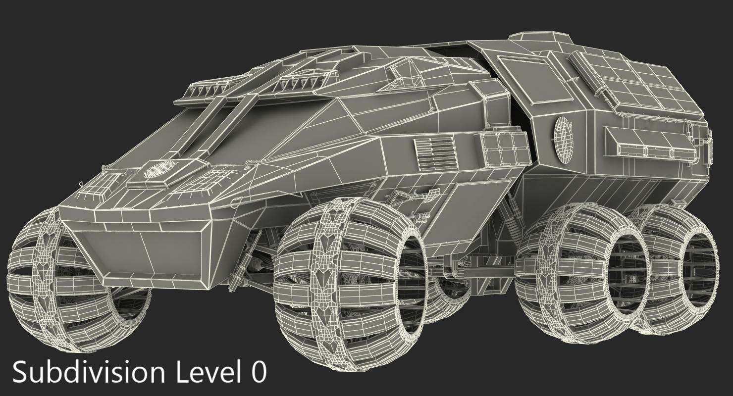 NASA Futuristic Mars Rover Concept 3D model
