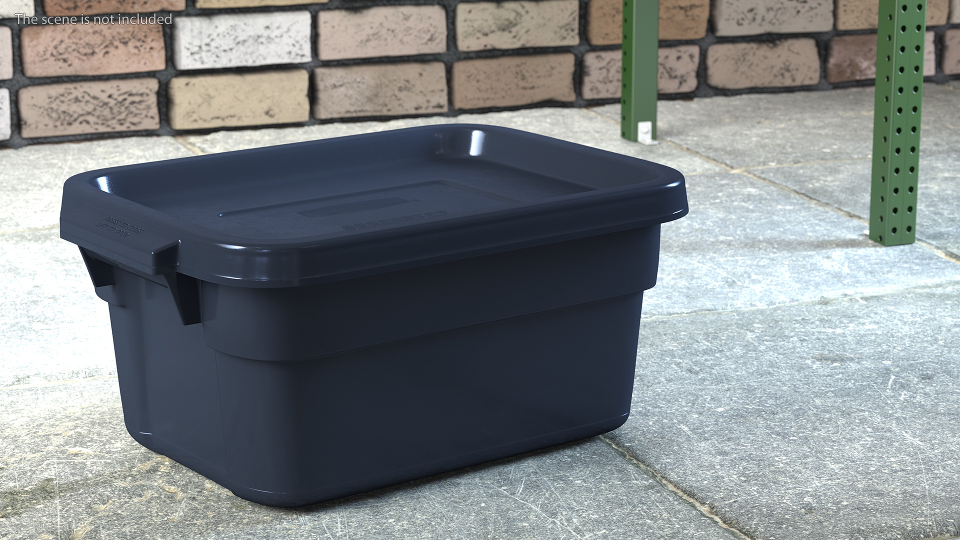 Rubbermaid Roughneck Stackable Storage Tote 3 Gallon 3D