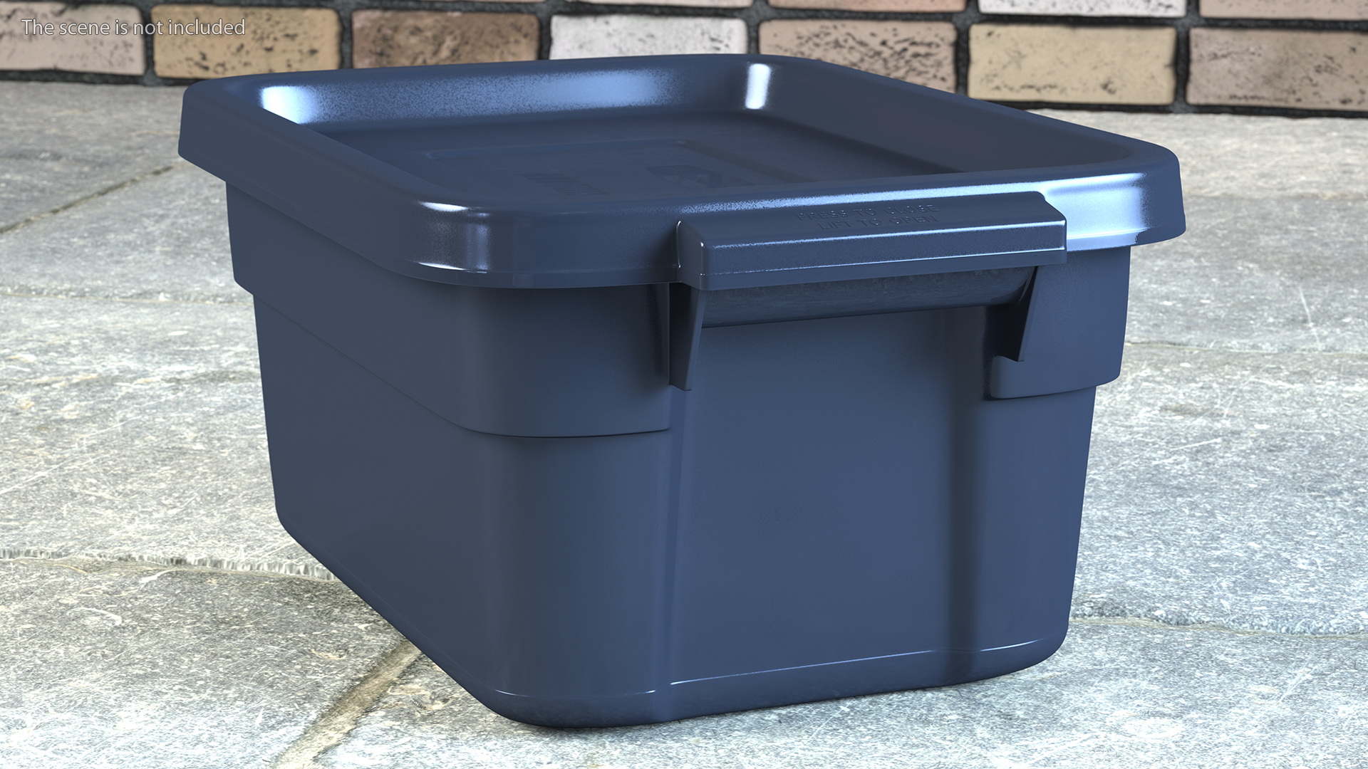 Rubbermaid Roughneck Stackable Storage Tote 3 Gallon 3D