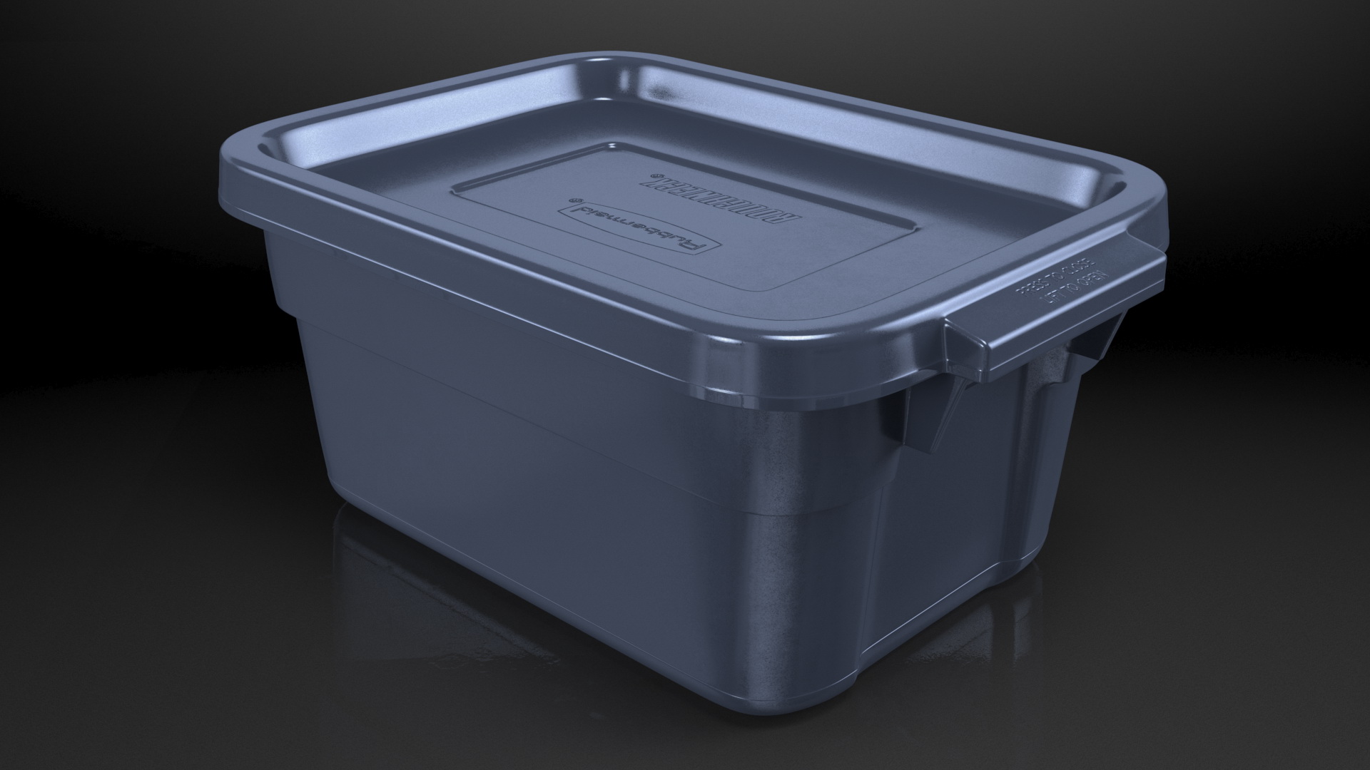 Rubbermaid Roughneck Stackable Storage Tote 3 Gallon 3D