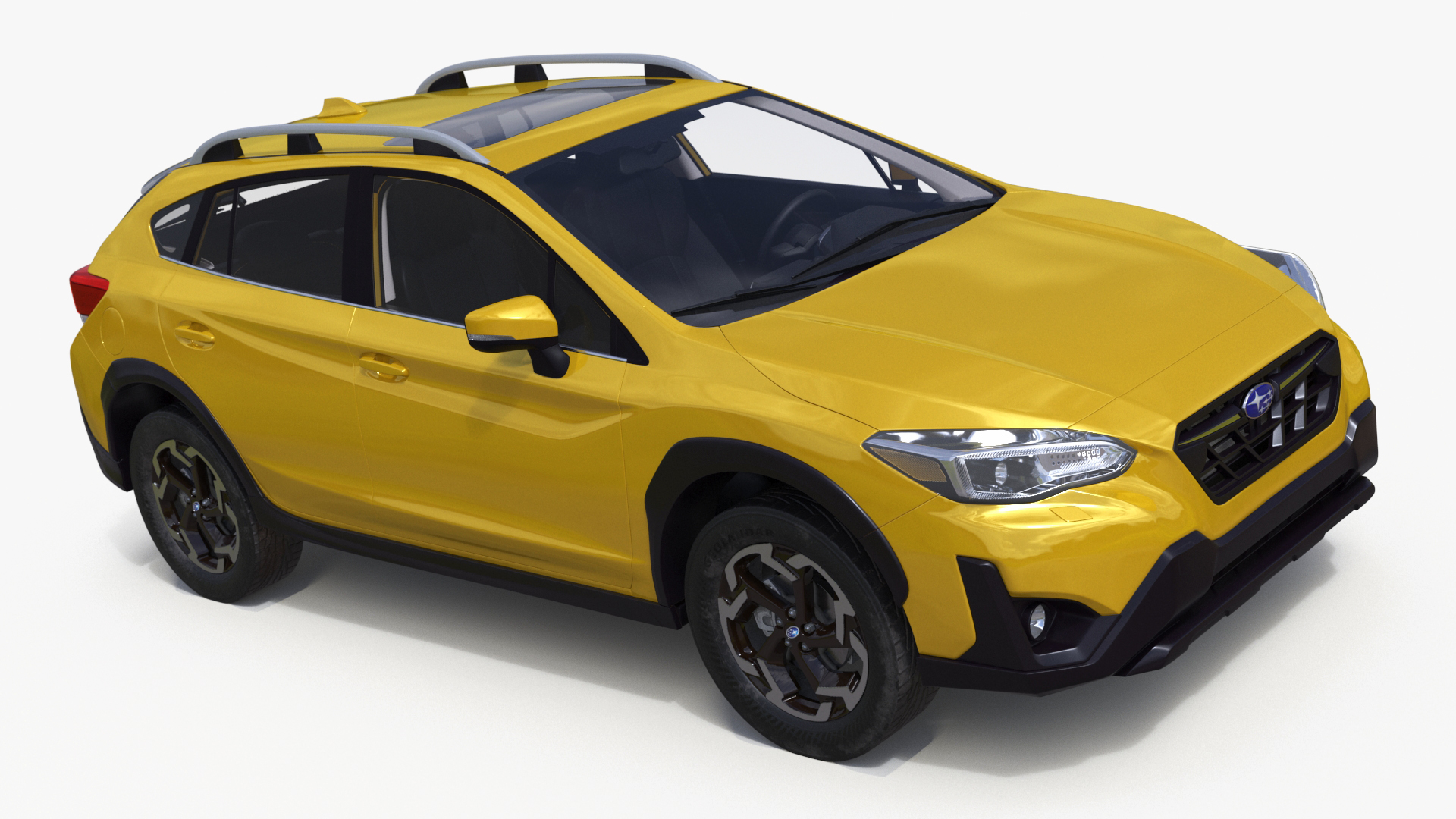 3D Subaru XV SUV 2020 Simplified Yellow