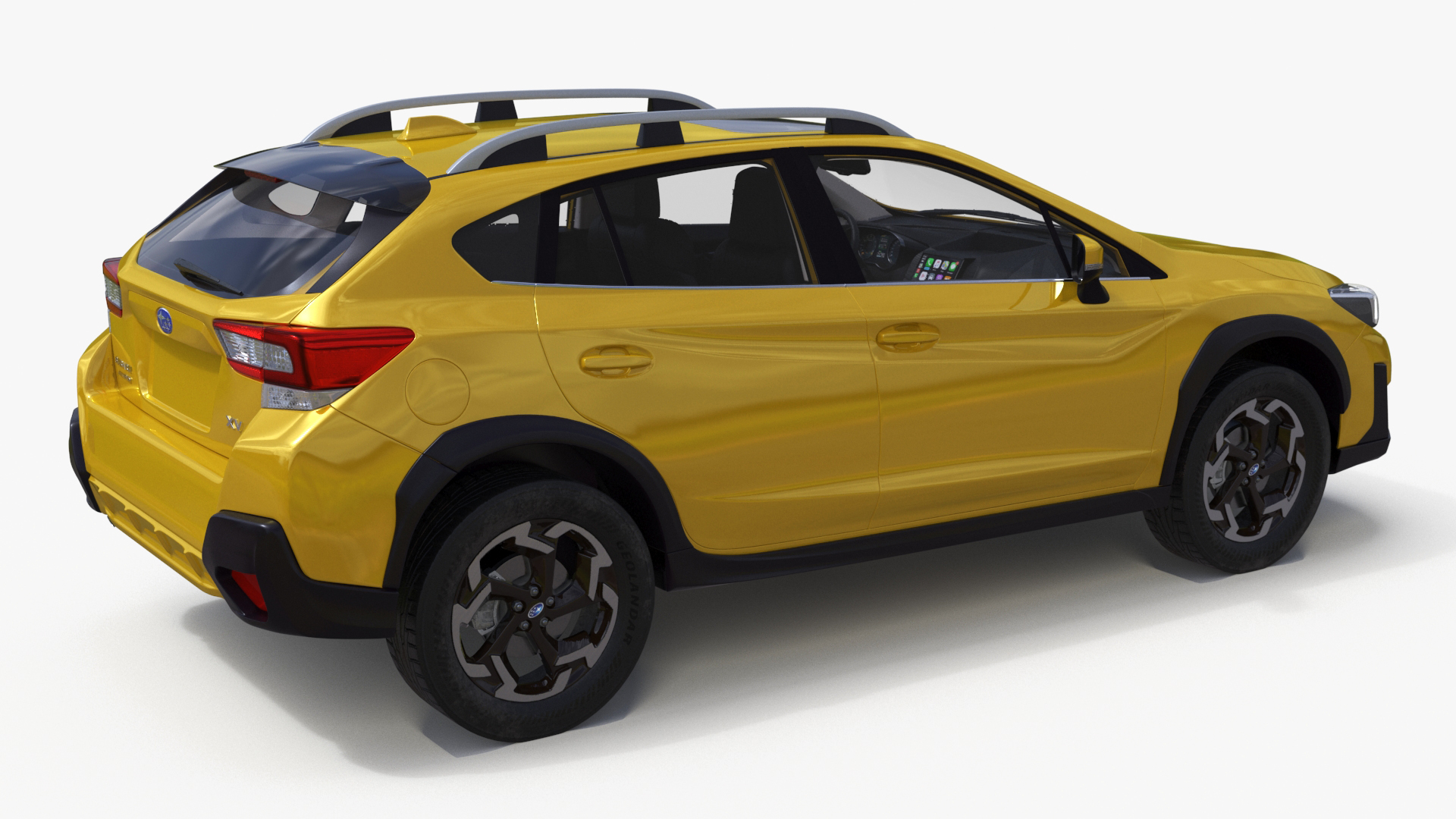 3D Subaru XV SUV 2020 Simplified Yellow