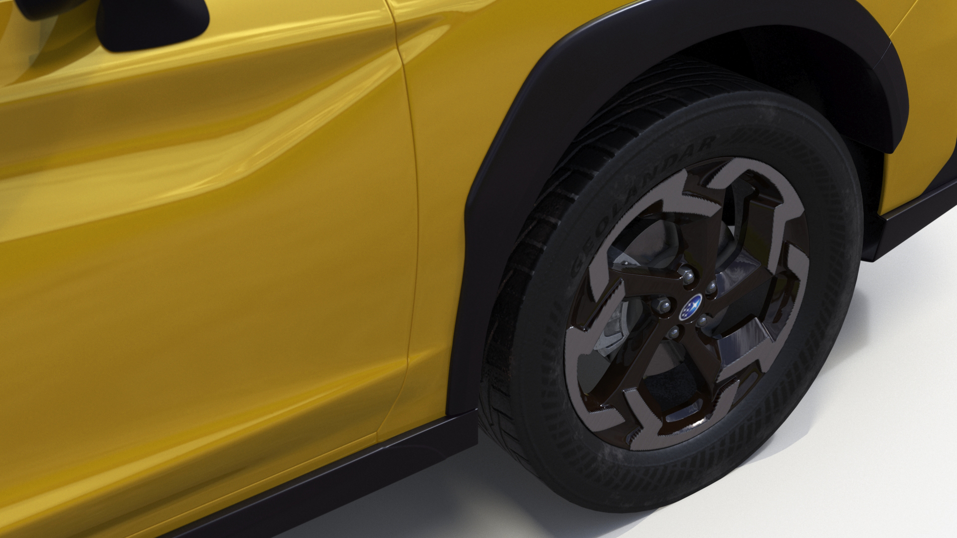 3D Subaru XV SUV 2020 Simplified Yellow