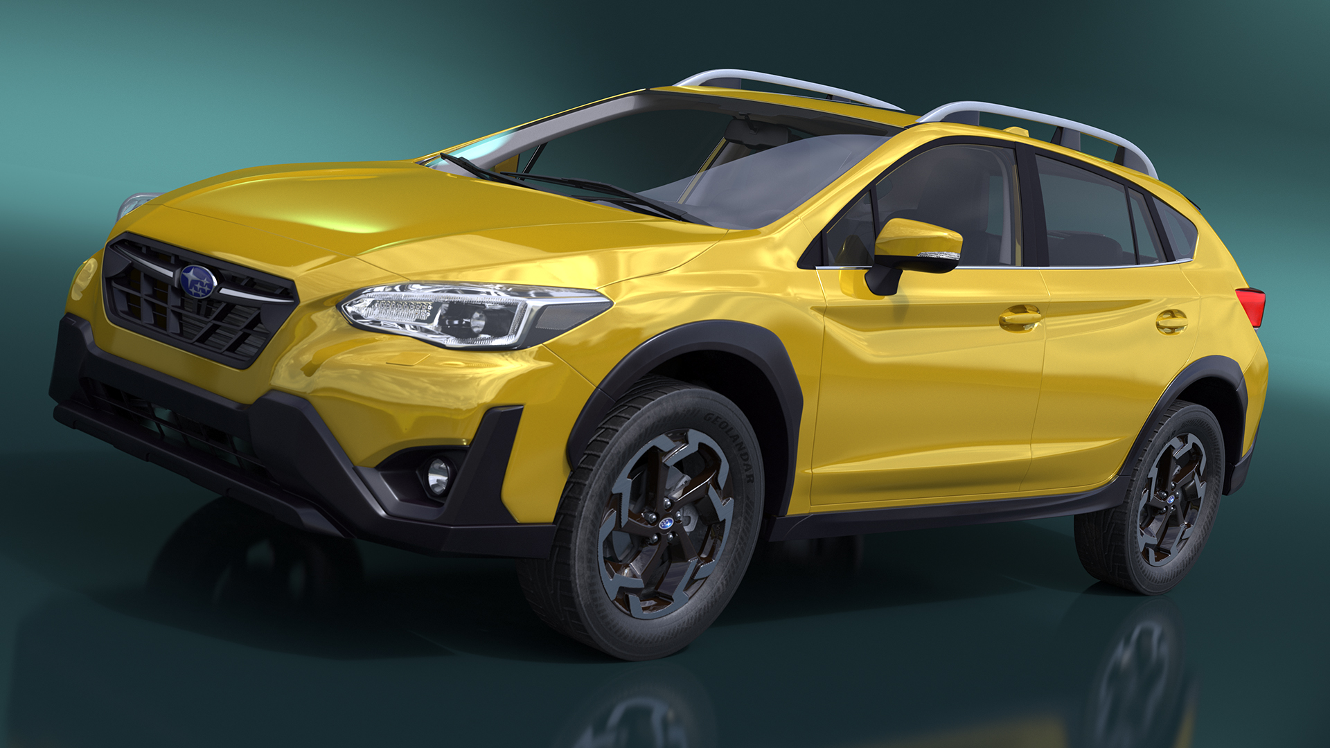 3D Subaru XV SUV 2020 Simplified Yellow