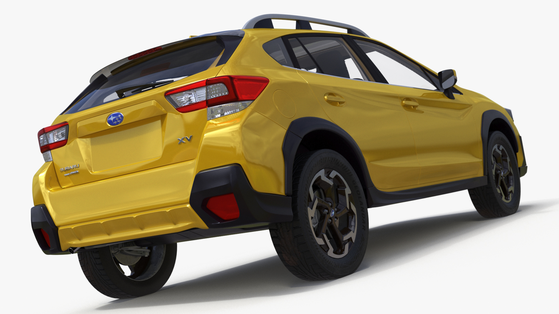 3D Subaru XV SUV 2020 Simplified Yellow