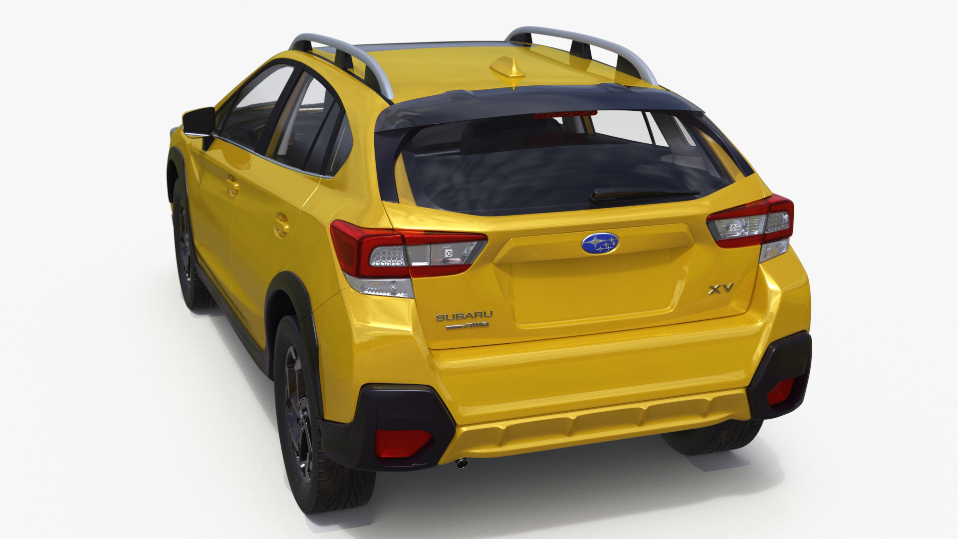 3D Subaru XV SUV 2020 Simplified Yellow