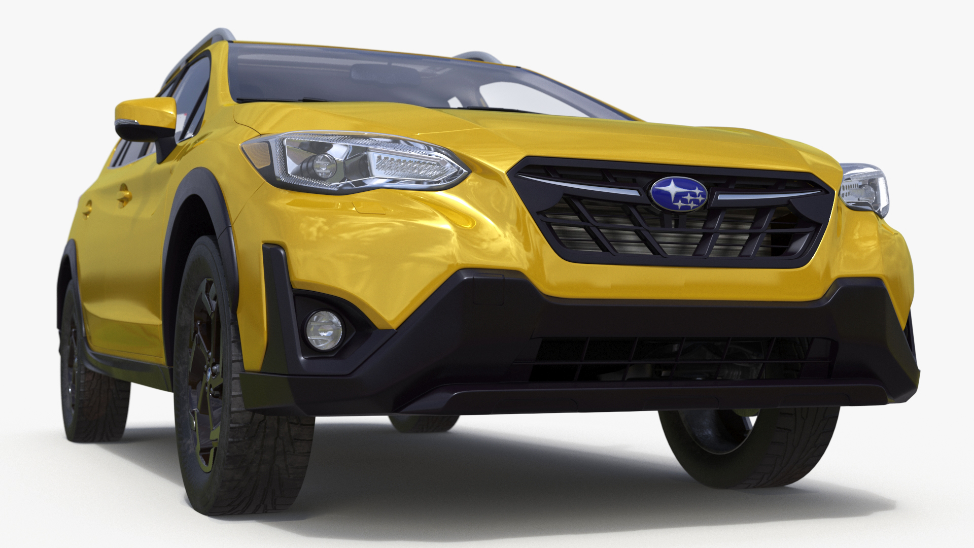 3D Subaru XV SUV 2020 Simplified Yellow