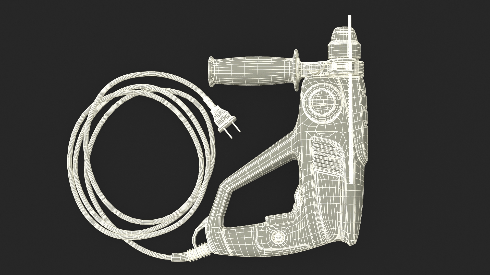 Pneumatic Rotary Hammer Bosch 3D model