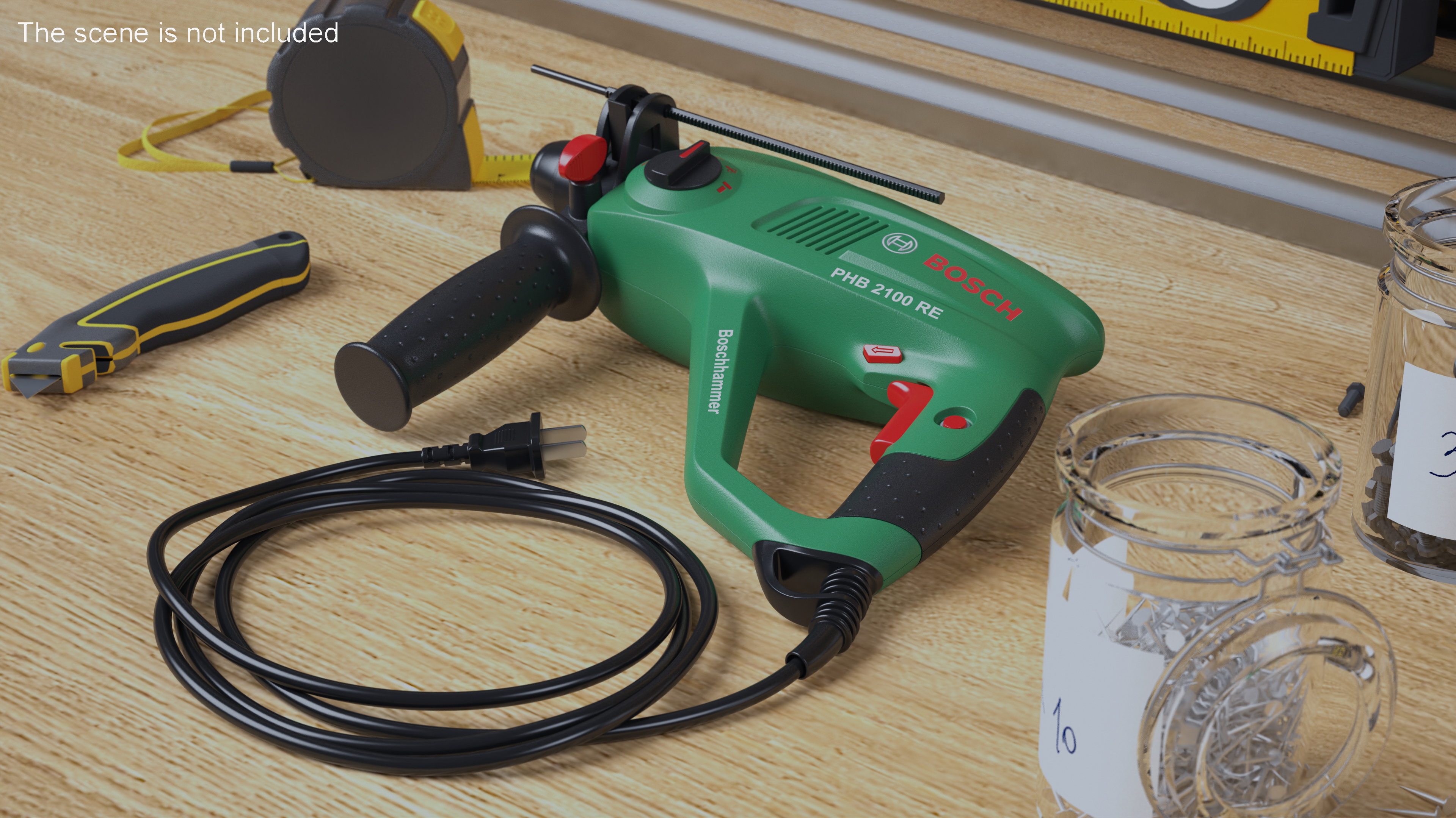 Pneumatic Rotary Hammer Bosch 3D model