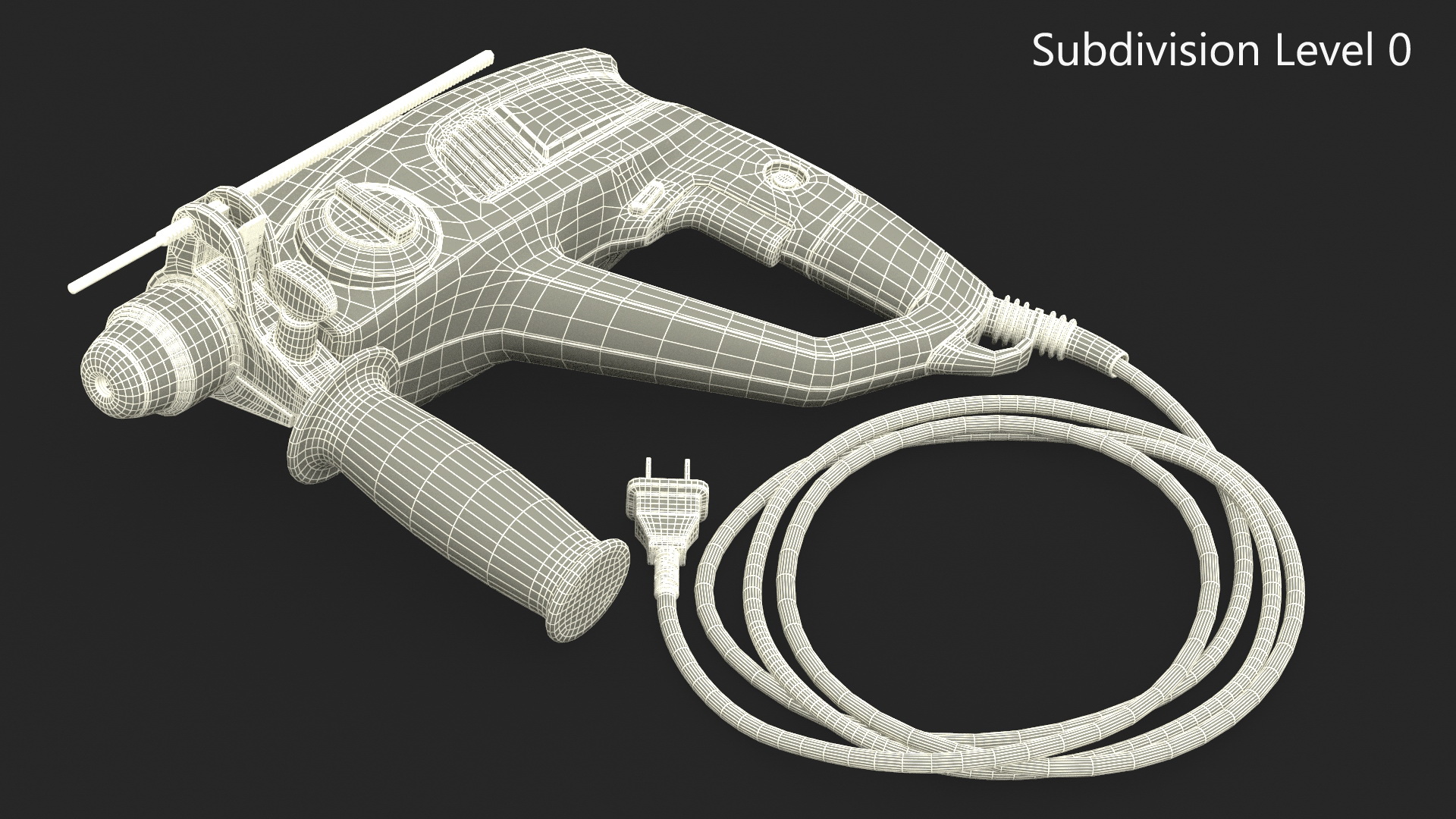 Pneumatic Rotary Hammer Bosch 3D model