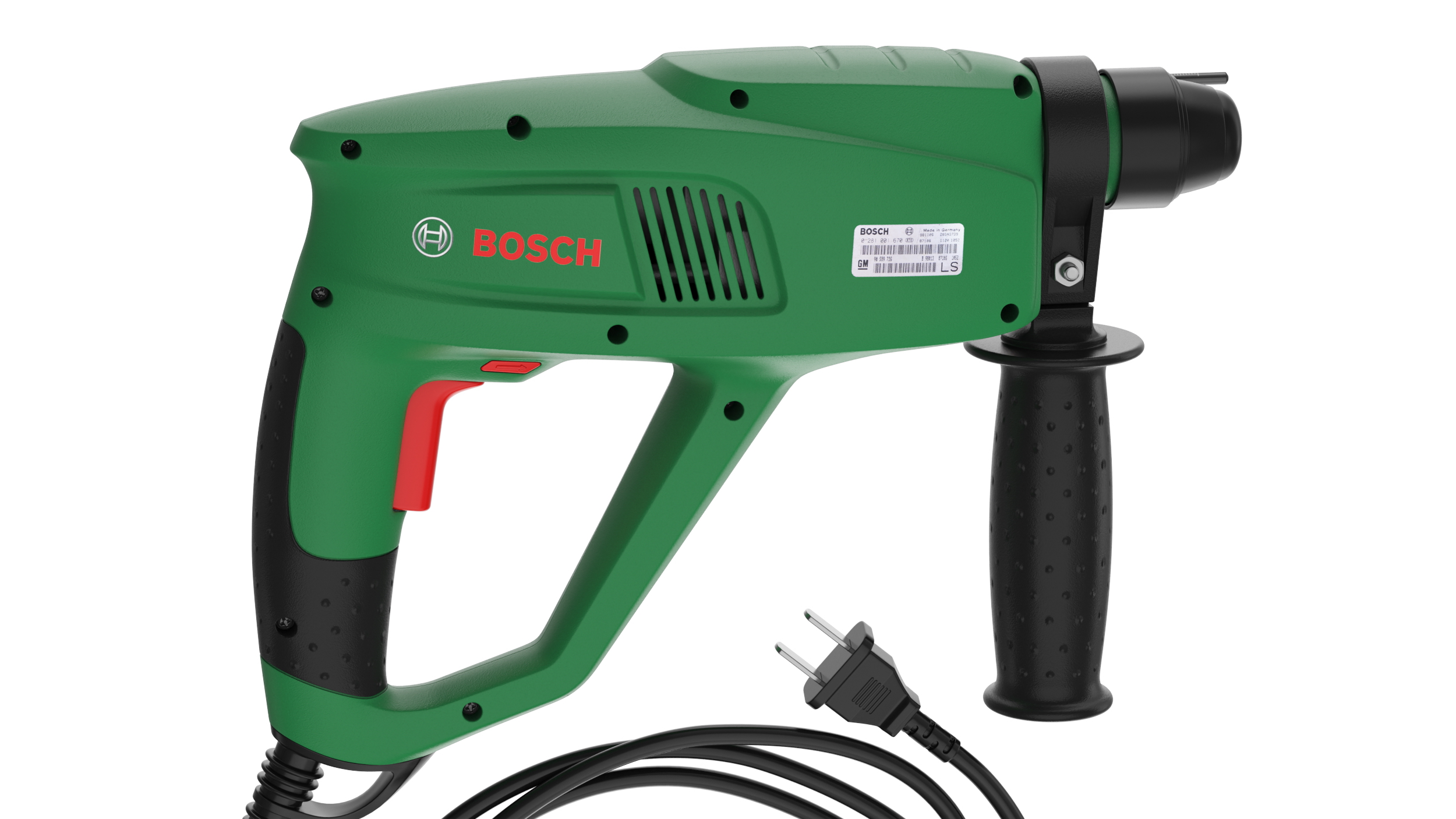 Pneumatic Rotary Hammer Bosch 3D model