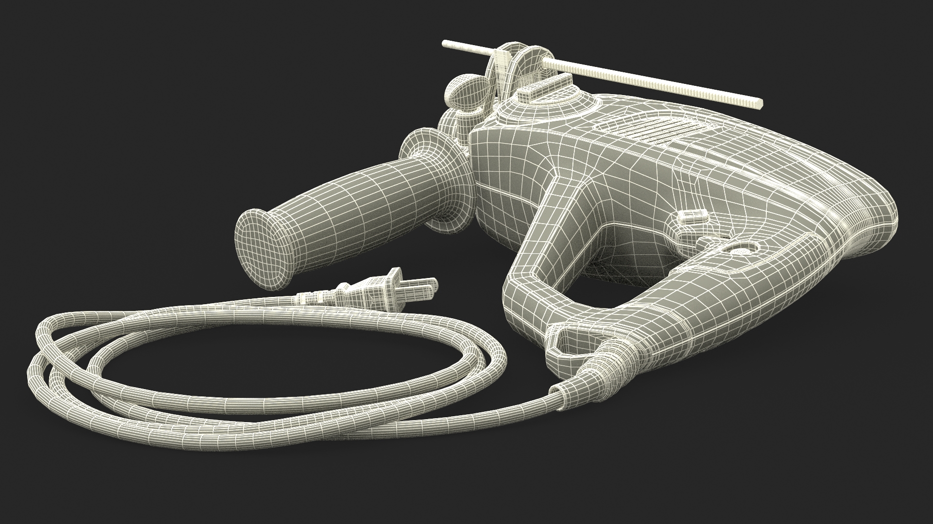 Pneumatic Rotary Hammer Bosch 3D model