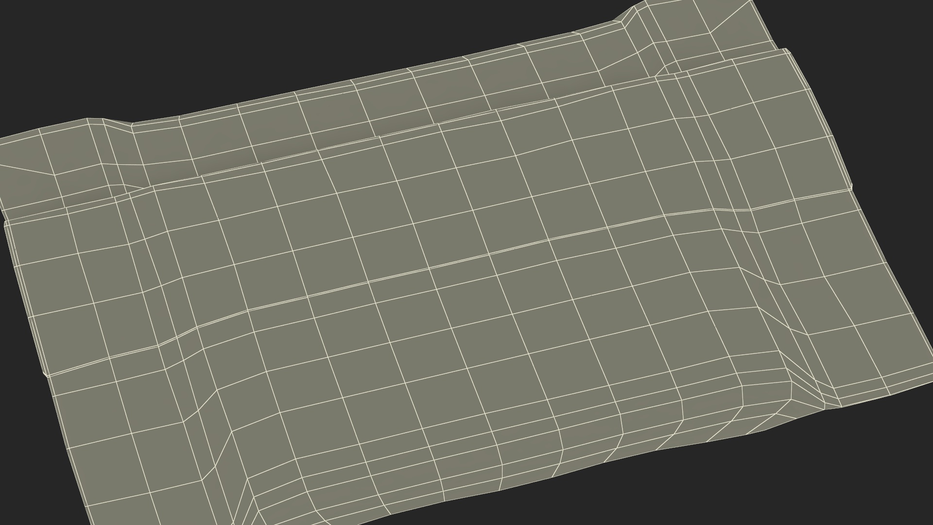 White Wrapper Square Chocolate Bar 3D model