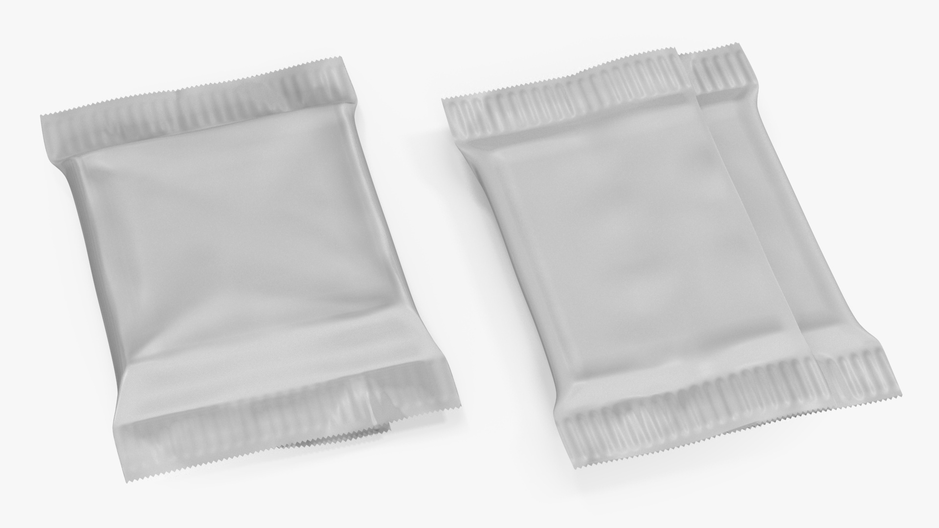 White Wrapper Square Chocolate Bar 3D model